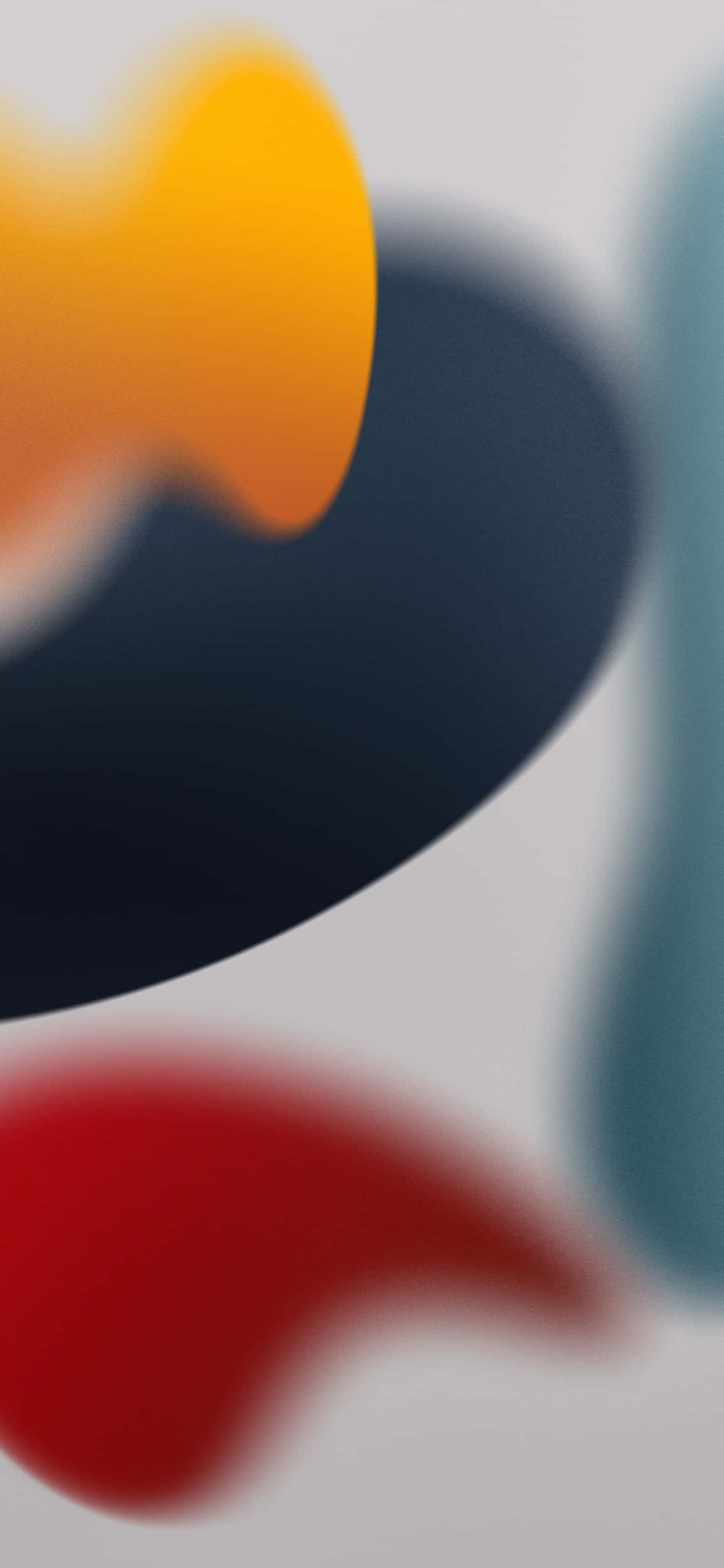 iOS 13 жовтий та червоний естетичний фон Шпалери
