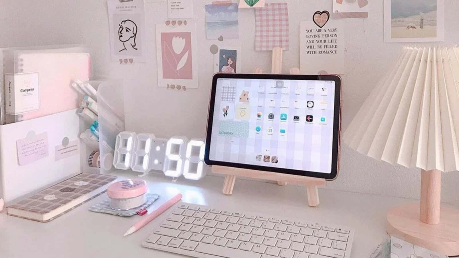 Естетичний iPad для сучасного робочого простору Шпалери