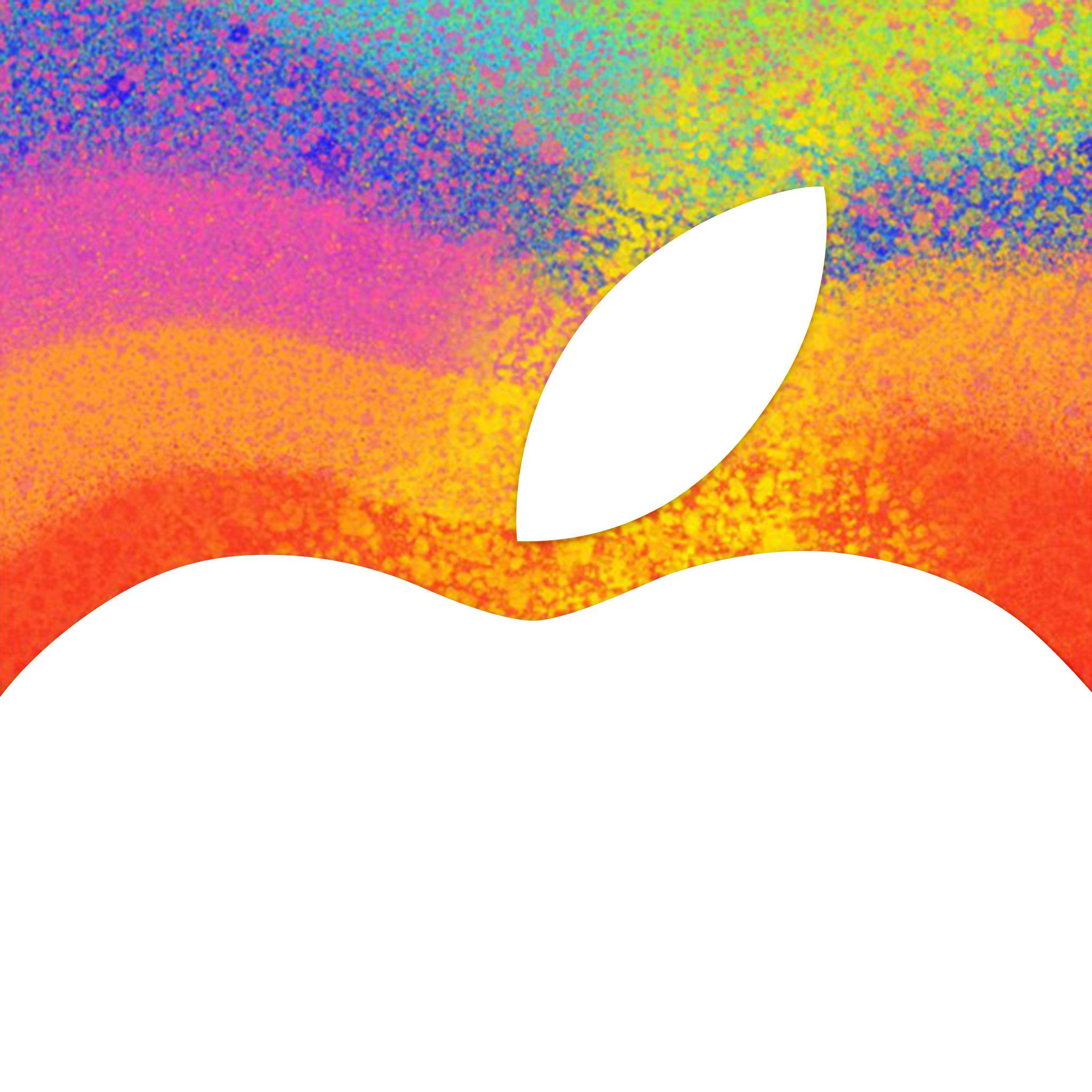 Яблучне веселкове мистецтво iPad Mini Шпалери