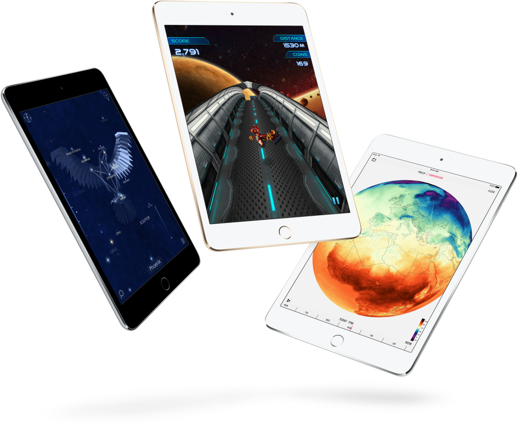 Моделі iPad Pro з додатками Шпалери
