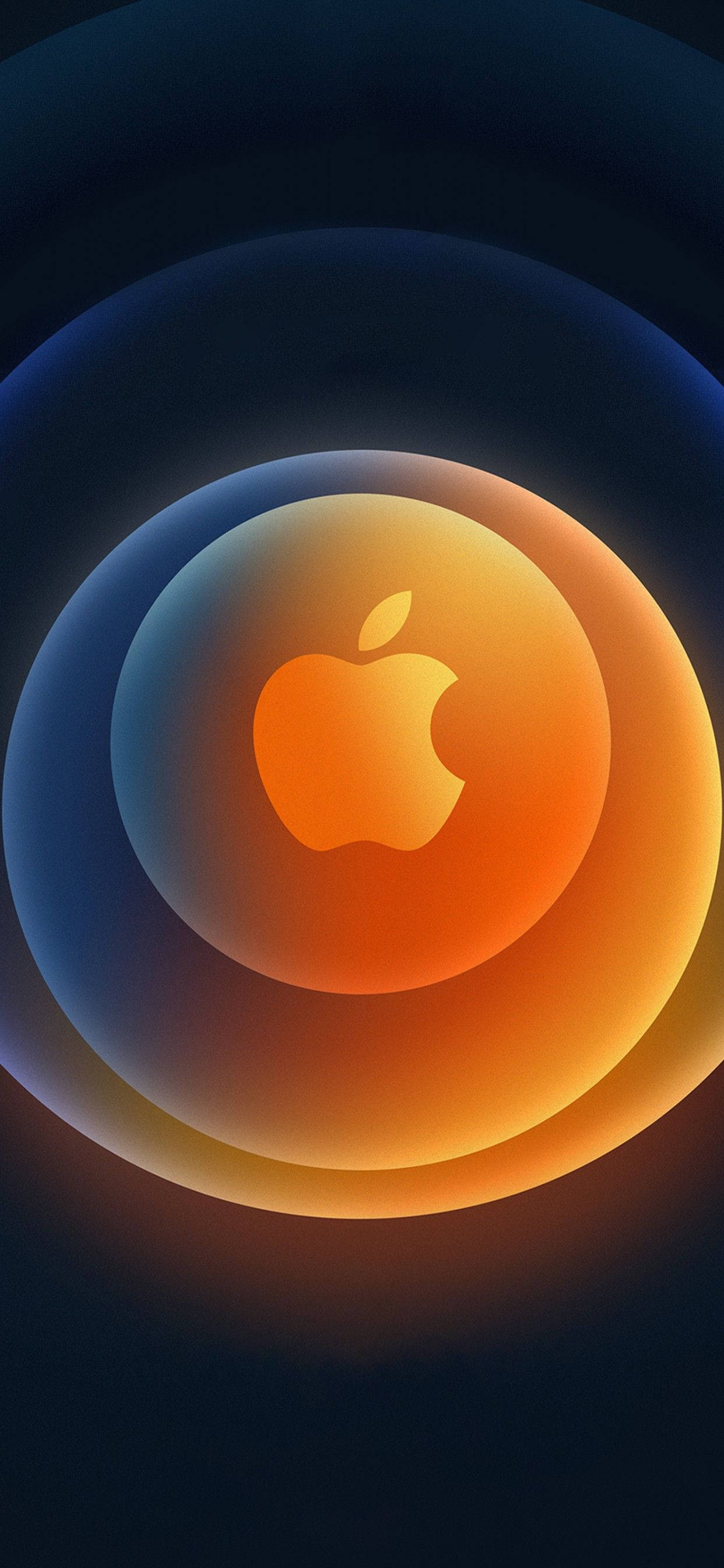 Золотий логотип iPhone 12 Pro Max Шпалери
