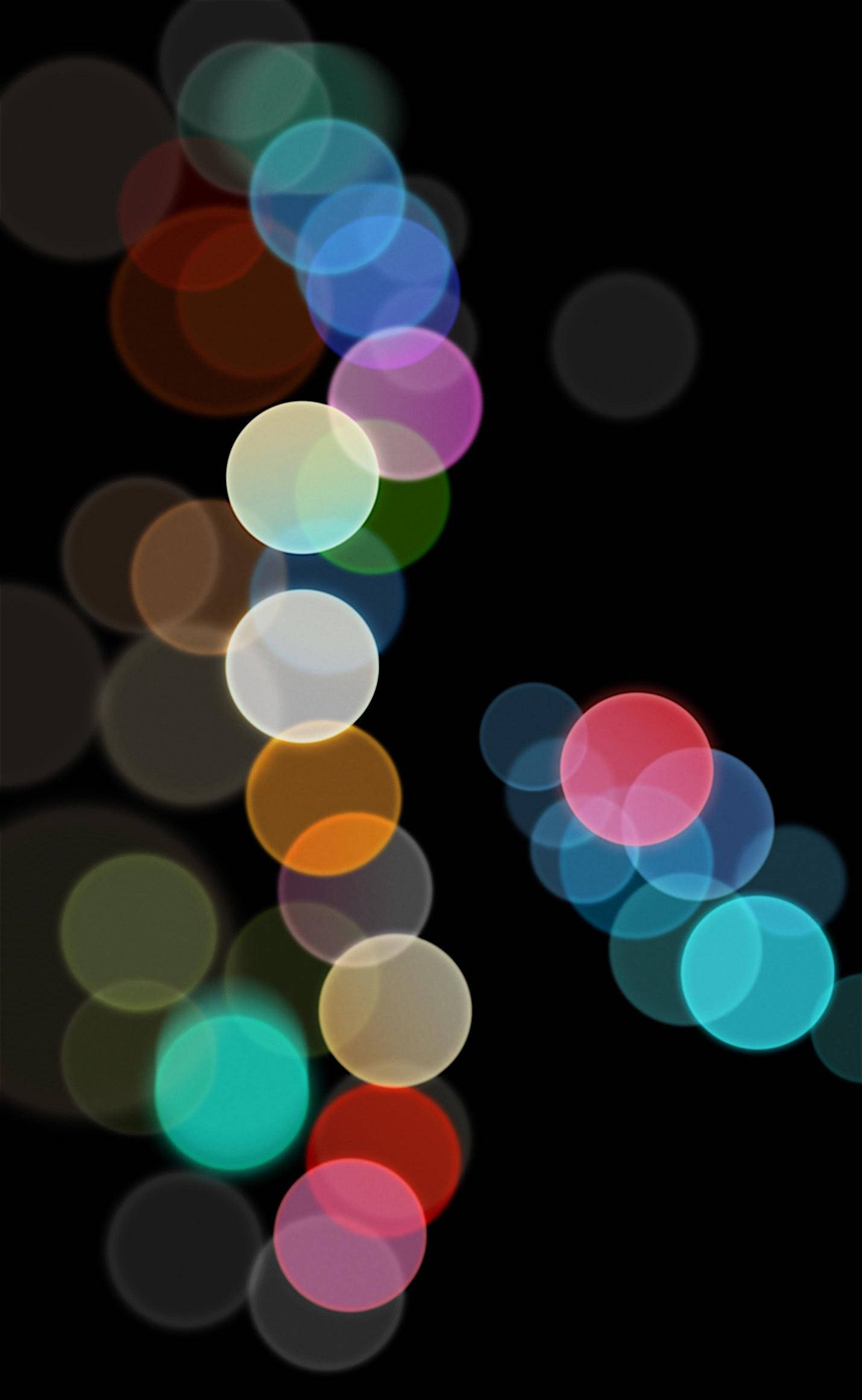 Абстрактные огни боке Оригинал iPhone 7 Шпалери