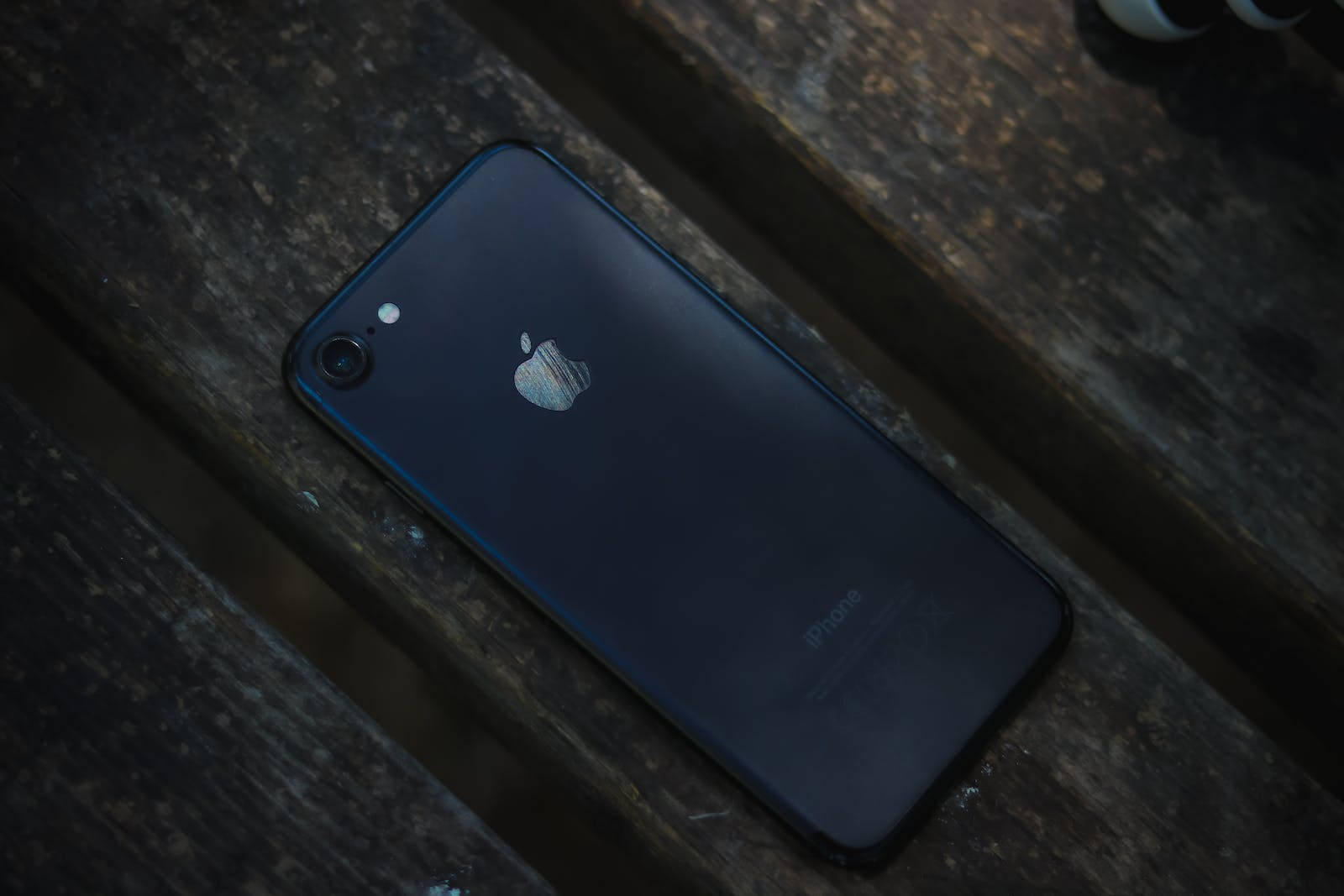 Темний iPhone 7 на дереві Шпалери