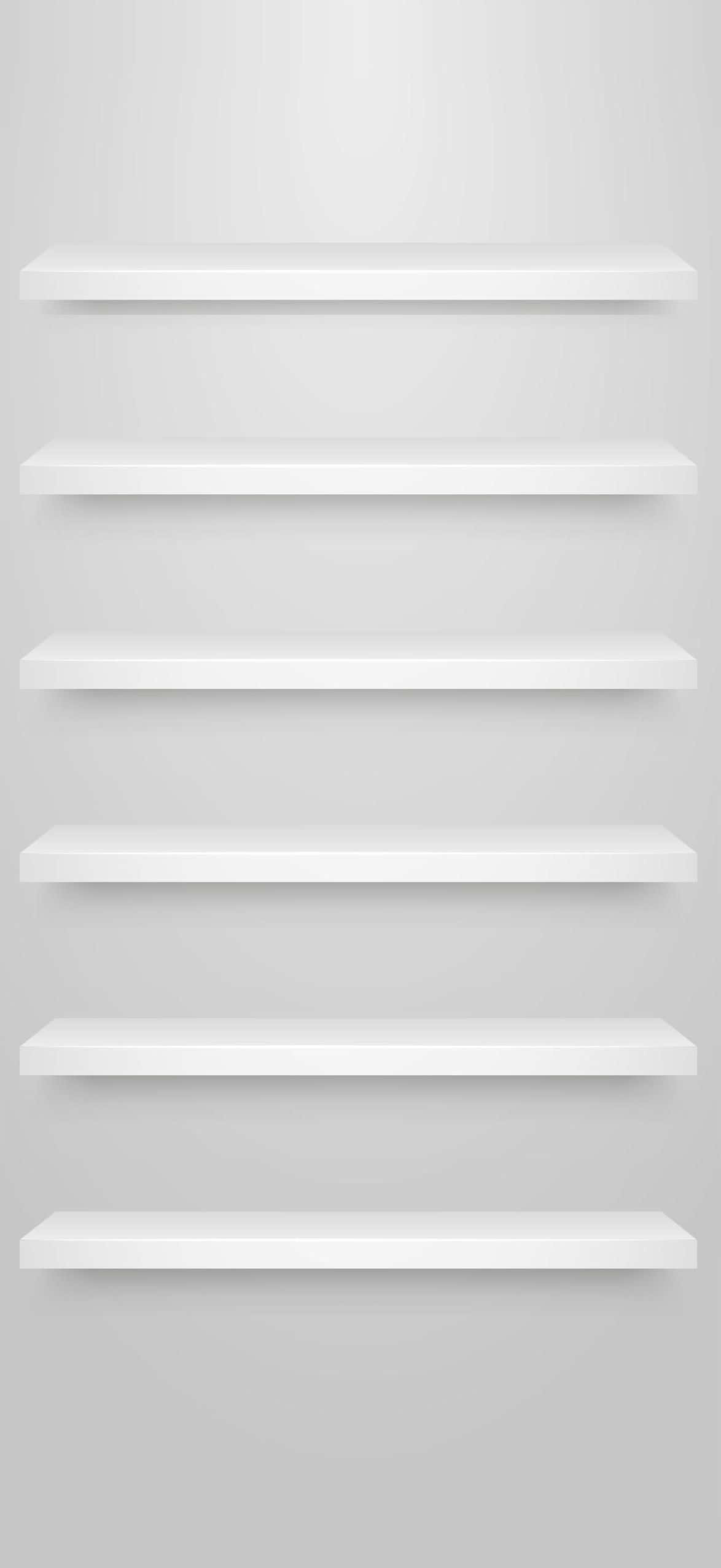 iPhone Белые Полки Шпалери