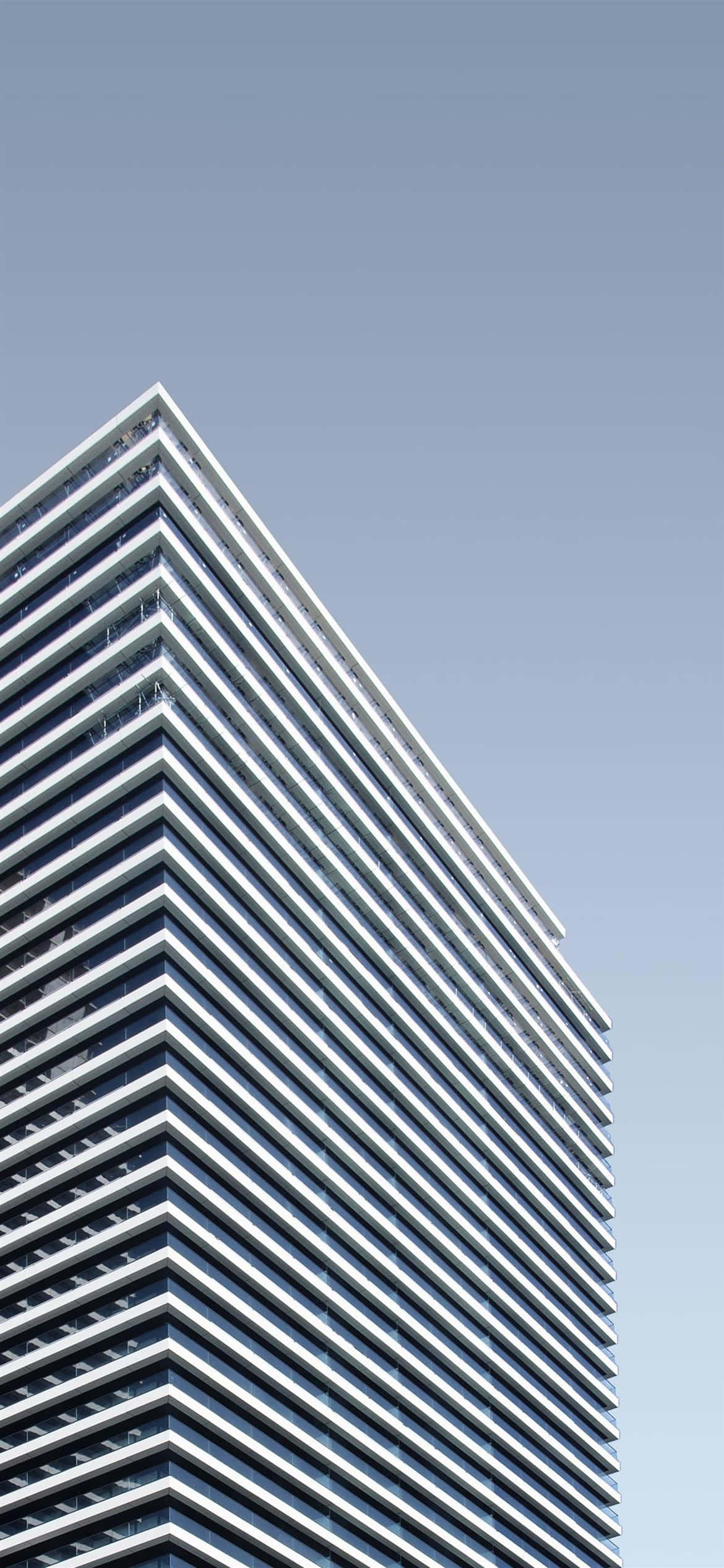 Современный iPhone. Комплекс зданий Canary Wharf Шпалери