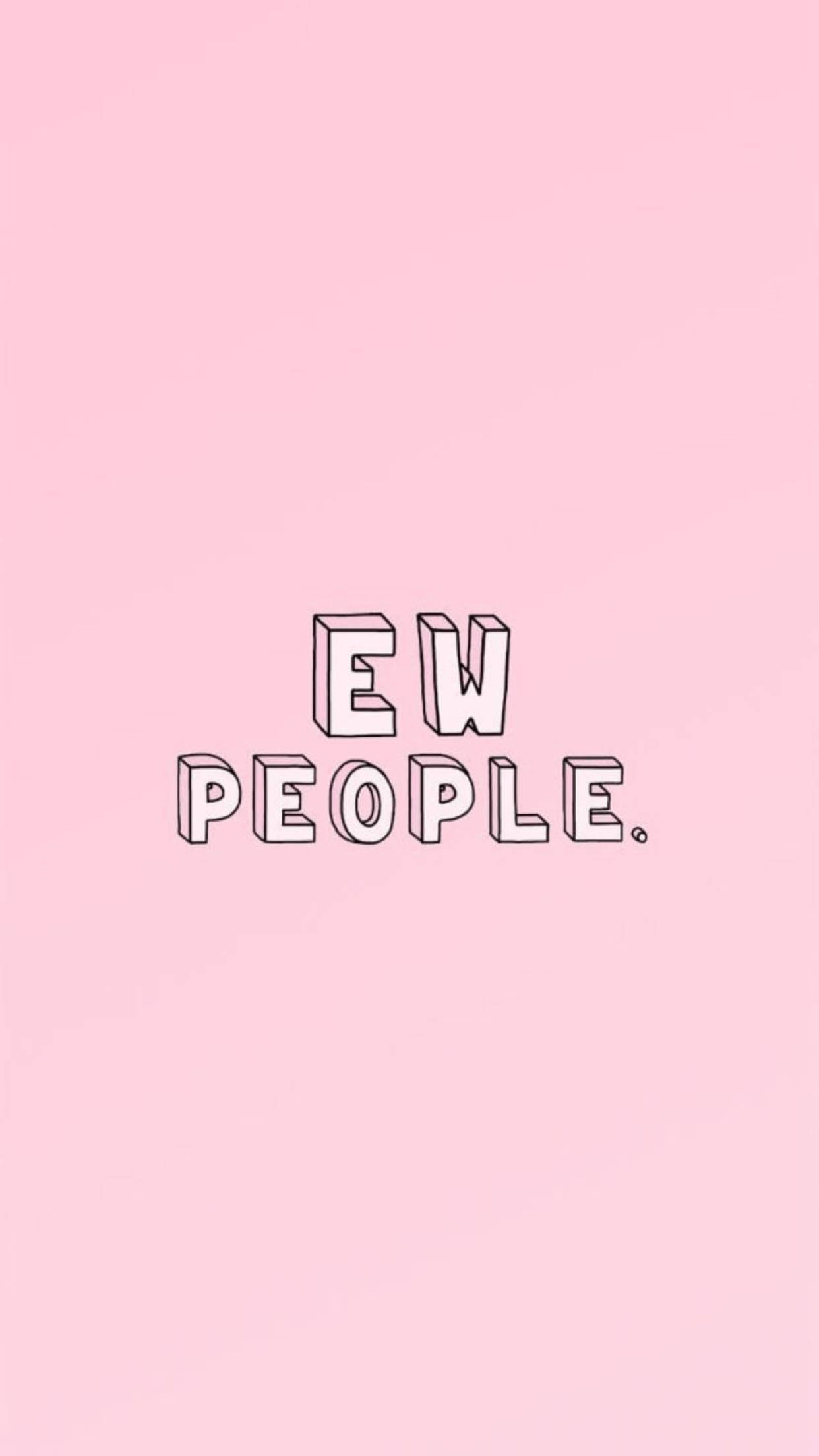 Розова естетика iPhone Ew People Шпалери
