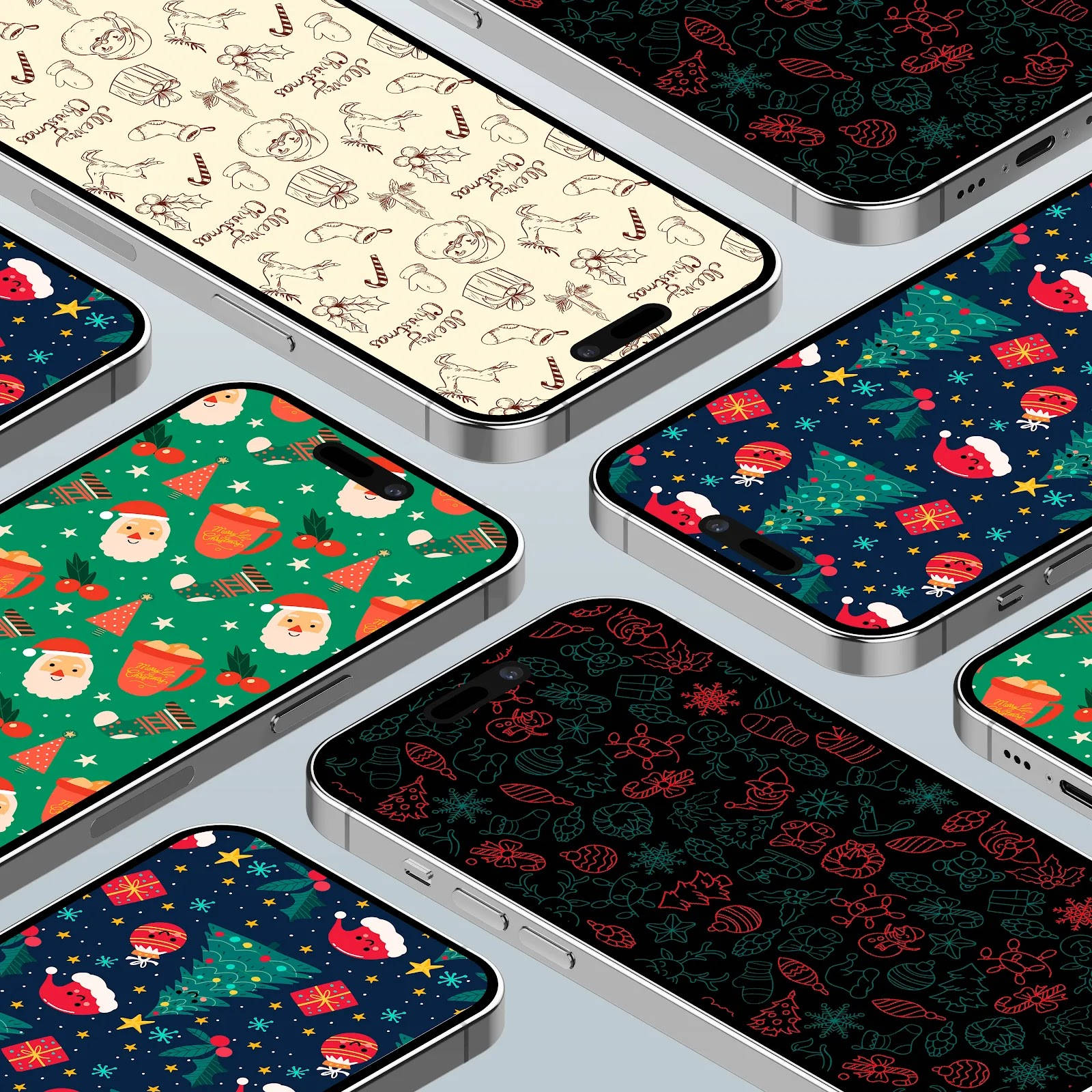 Препи Рождественский экран iPhone Шпалери