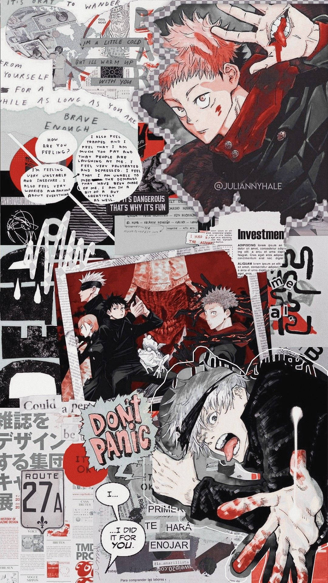 Манга iPhone Jujutsu Kaisen Шпалери