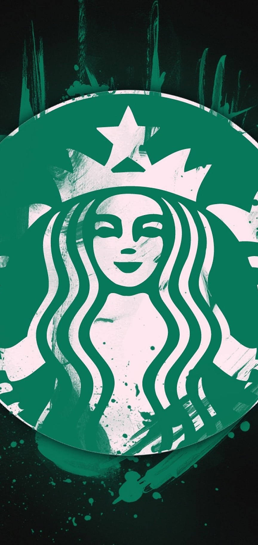 iPhone Starbucks графіті Шпалери