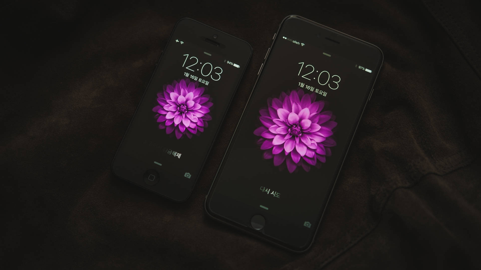 Захопливий iPhone на робочому столі Шпалери