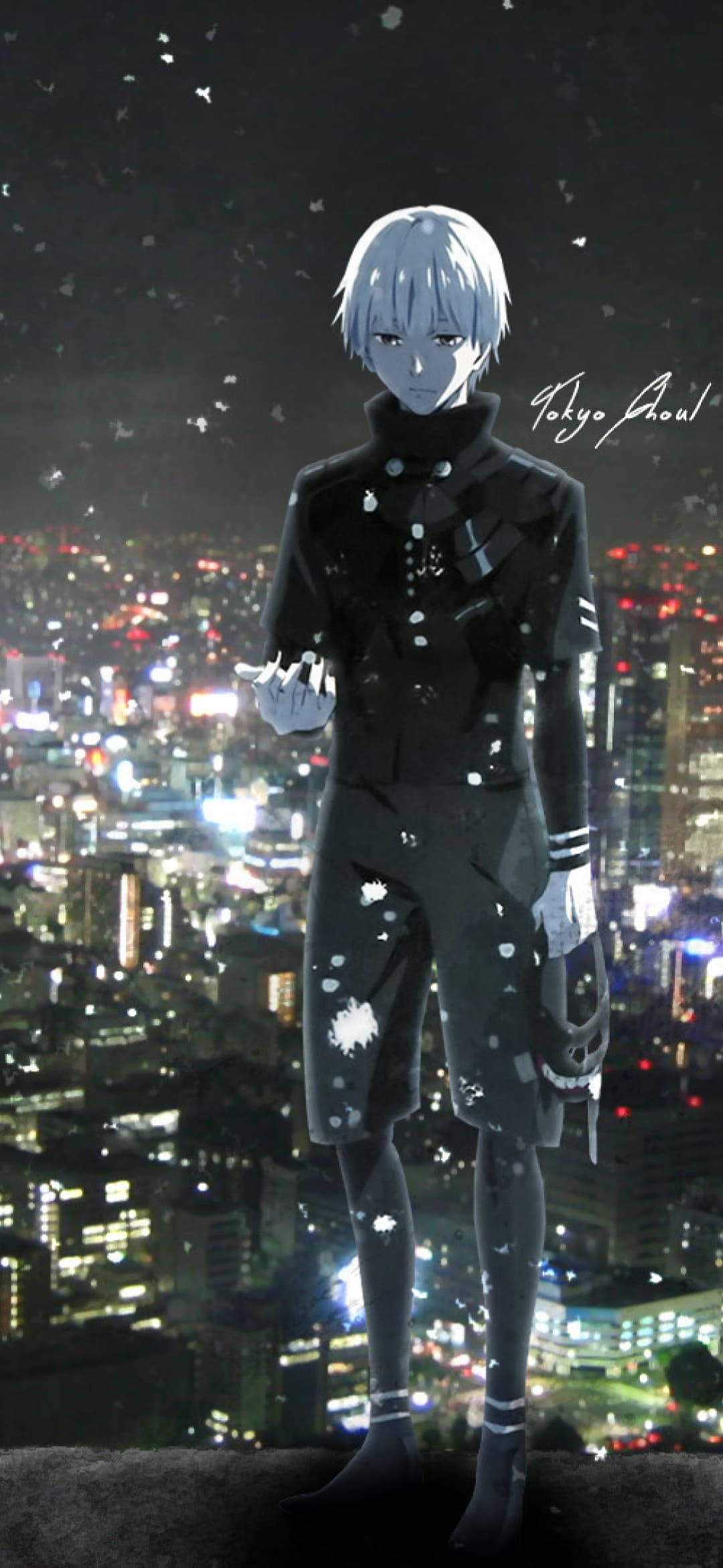 Кен без маски фон для iPhone Tokyo Ghoul Шпалери