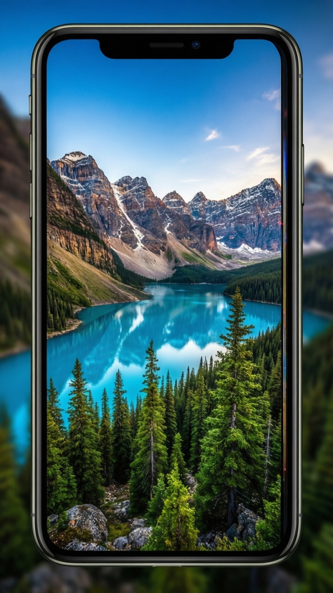 Природа на дисплее iPhone X Шпалери