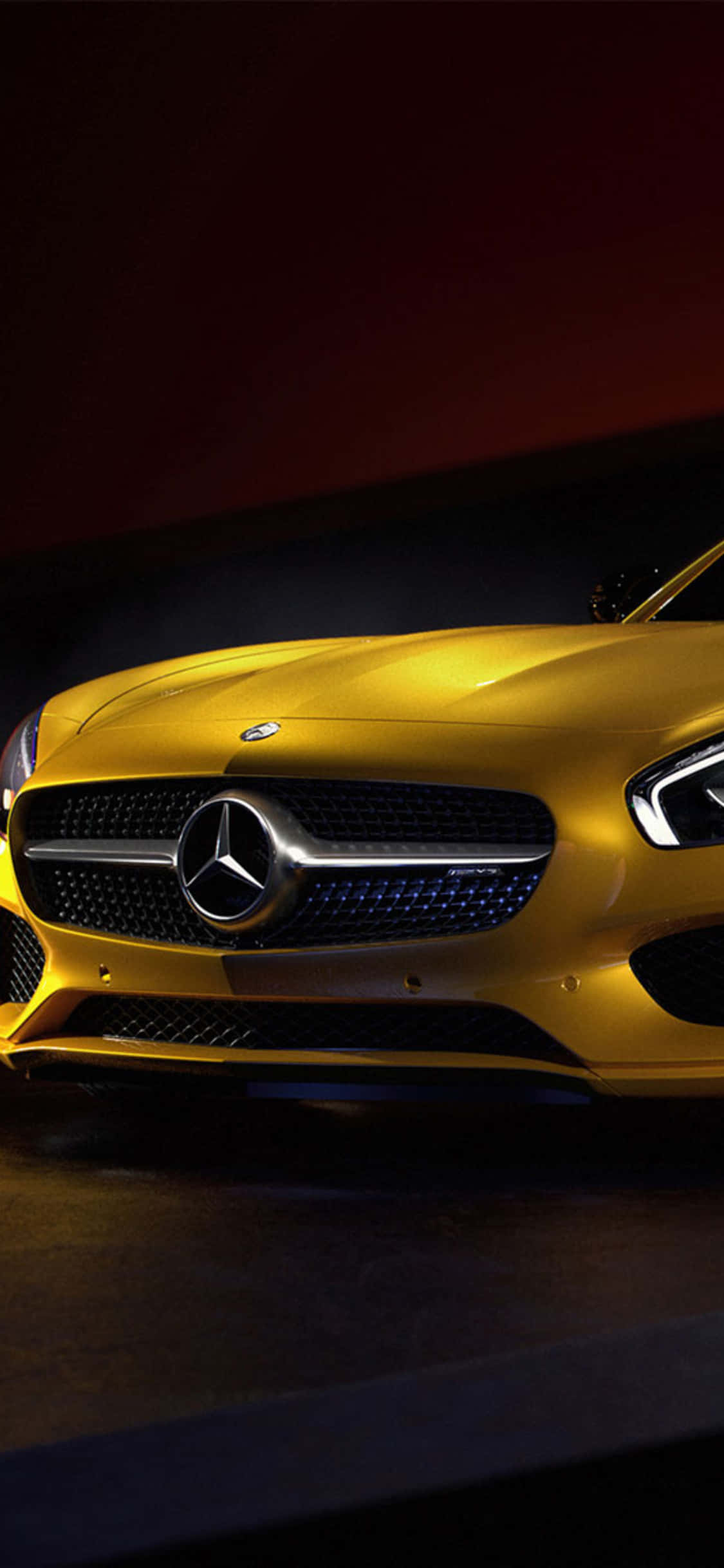 iPhone X Amg Gt-r Фон Горчично-желтый AMG GT Шпалери