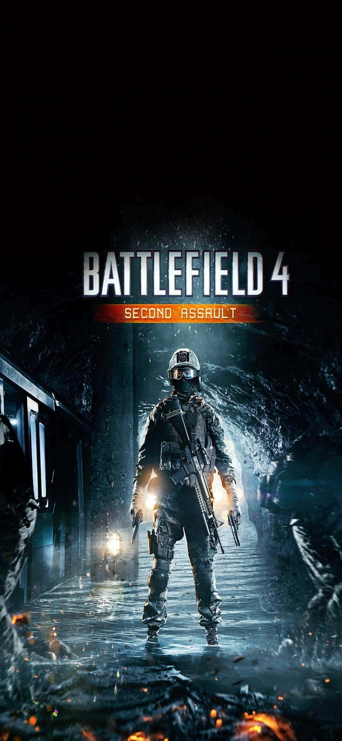 Интенсивные боевые действия на поле боя ждут вас с iPhone X и Battlefield 4 Шпалери