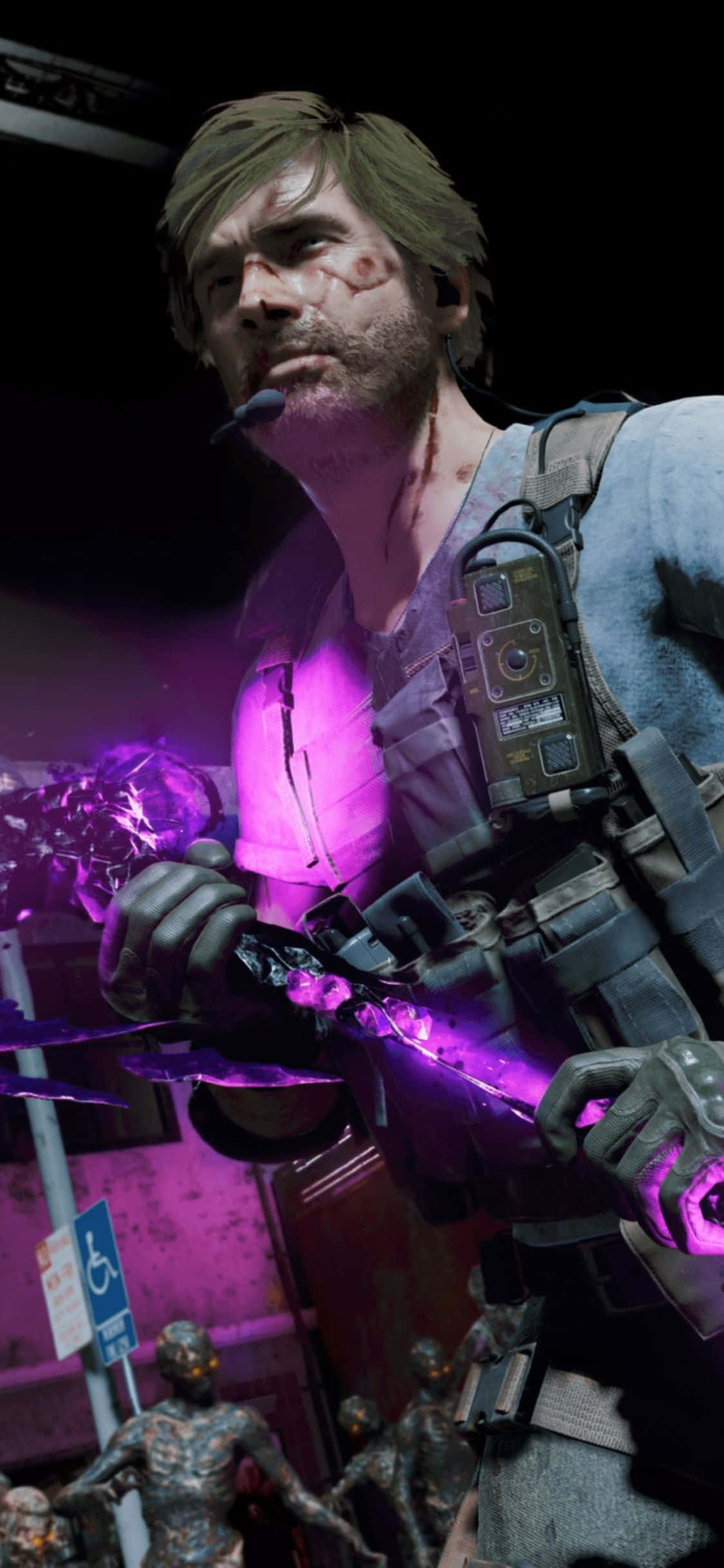 iPhone X Call Of Duty Black Ops Cold War Фон Раненый персонаж Шпалери