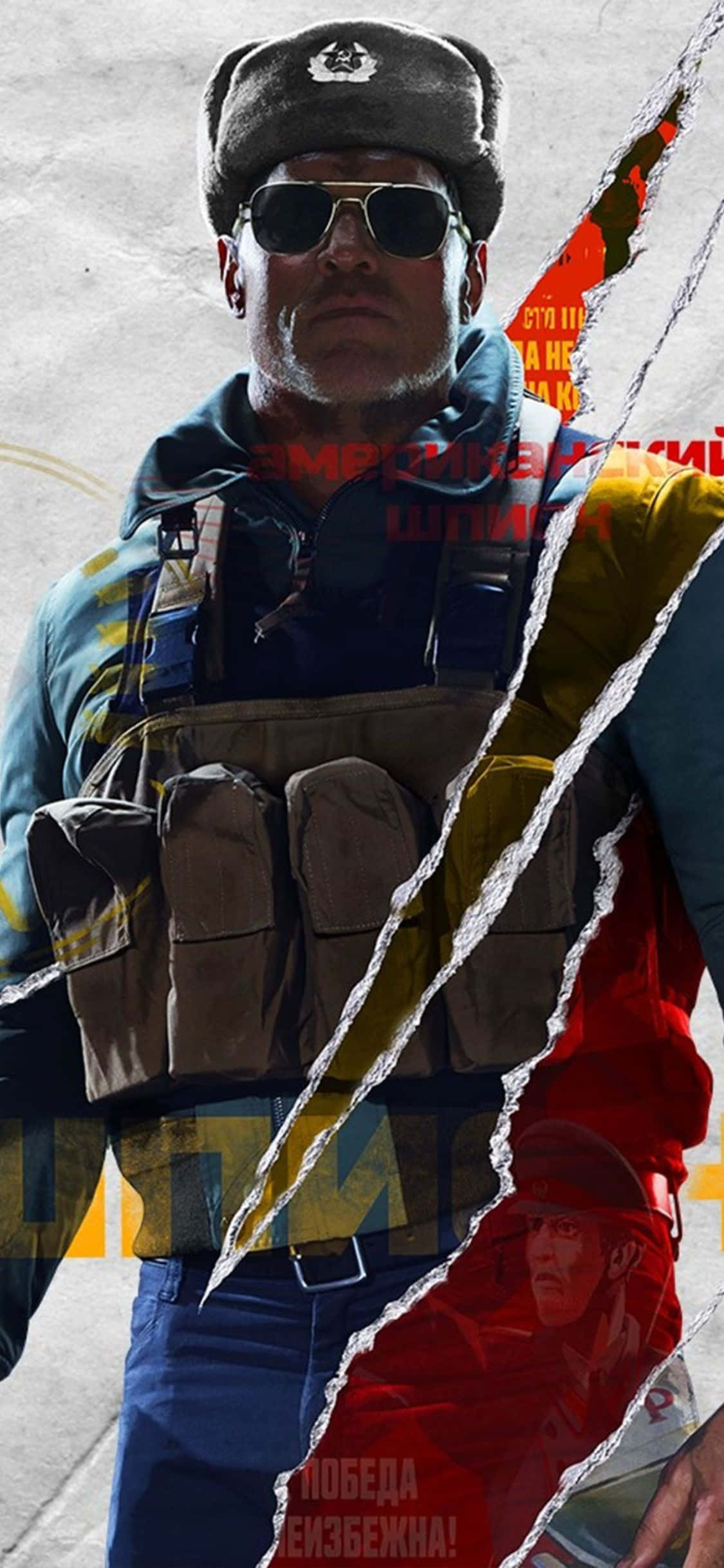 iPhone X Call Of Duty Black Ops Cold War Background Russian Character Шпалери