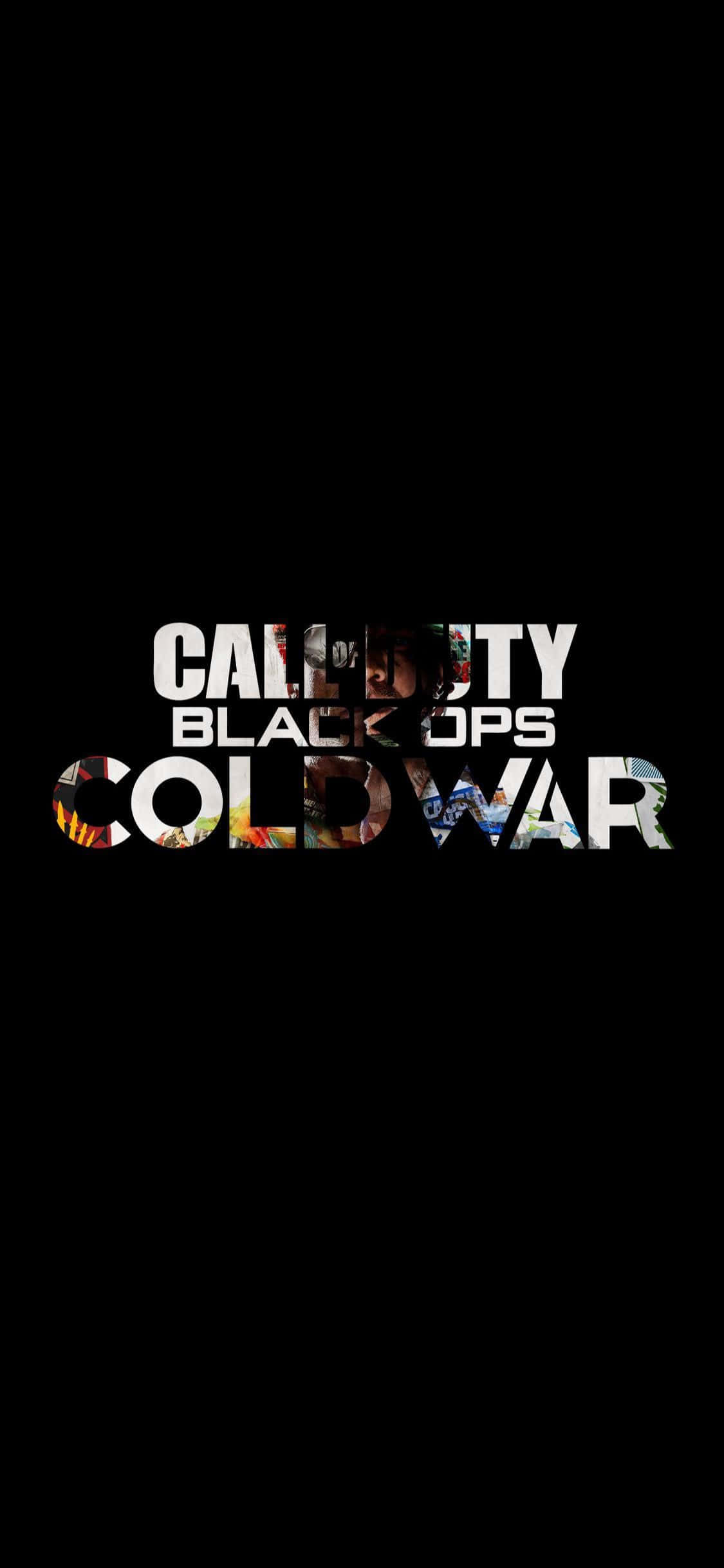 Минималистичный iPhone X Call Of Duty Black Ops Cold War Background Шпалери