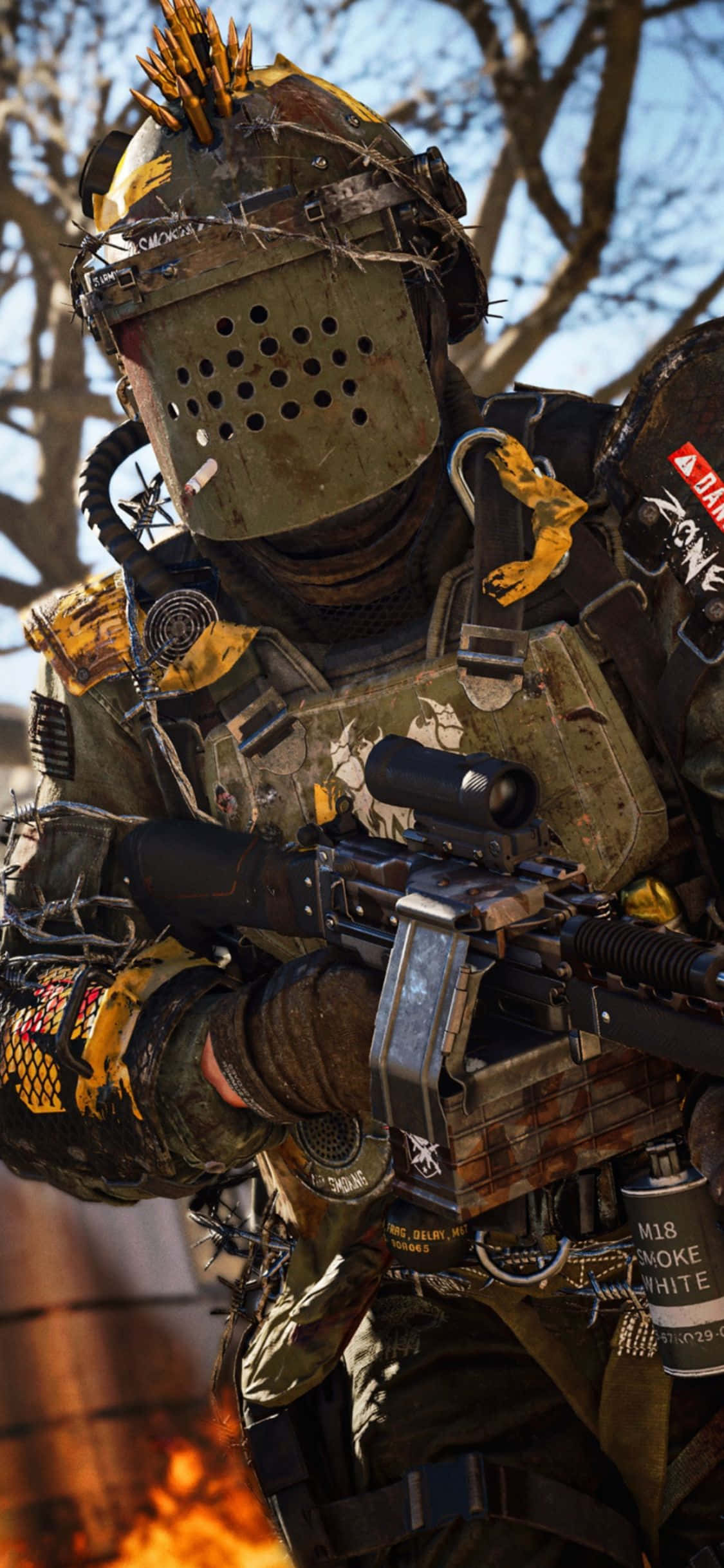 iPhone X Call Of Duty Black Ops Cold War Background Soldier Шпалери
