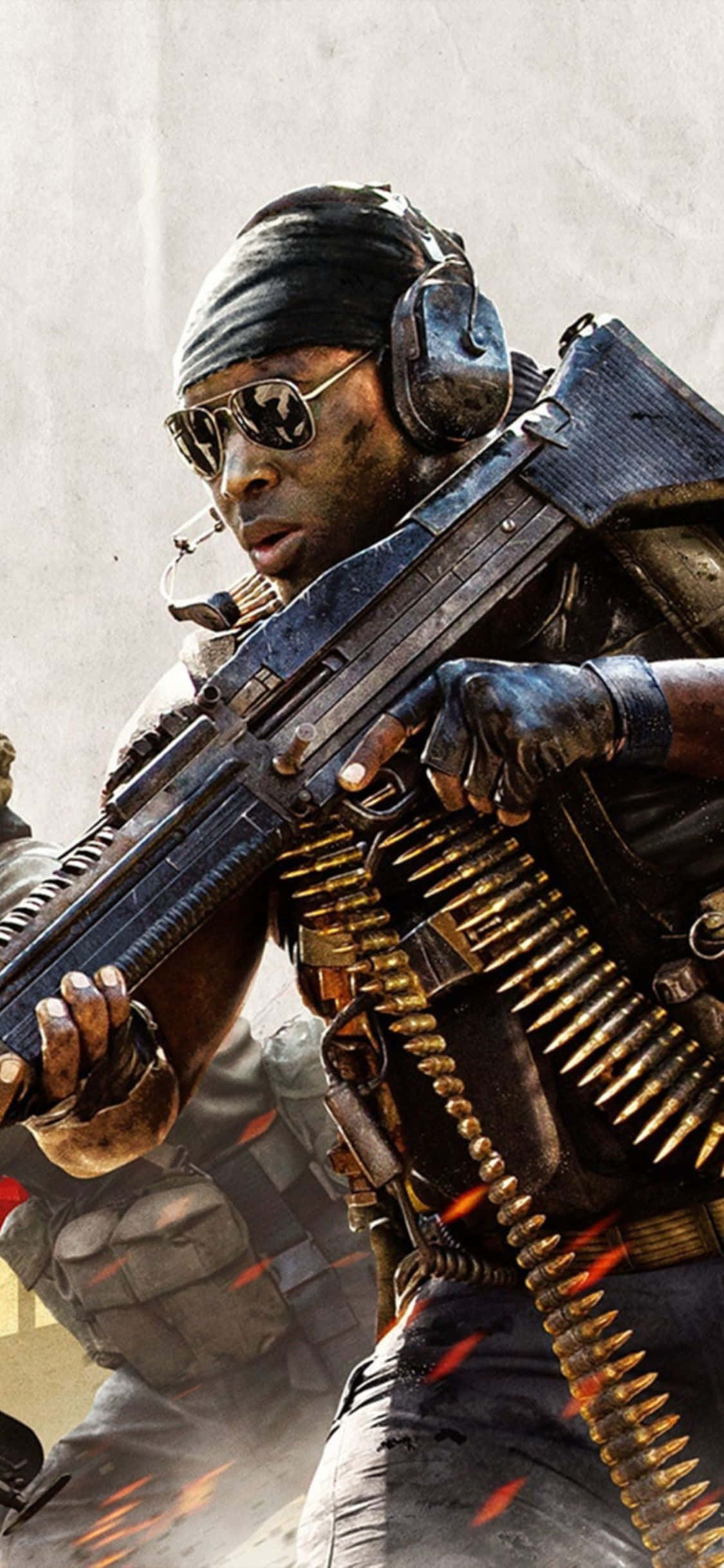 iPhone X Call Of Duty Black Ops Cold War Фоновый персонаж Шпалери