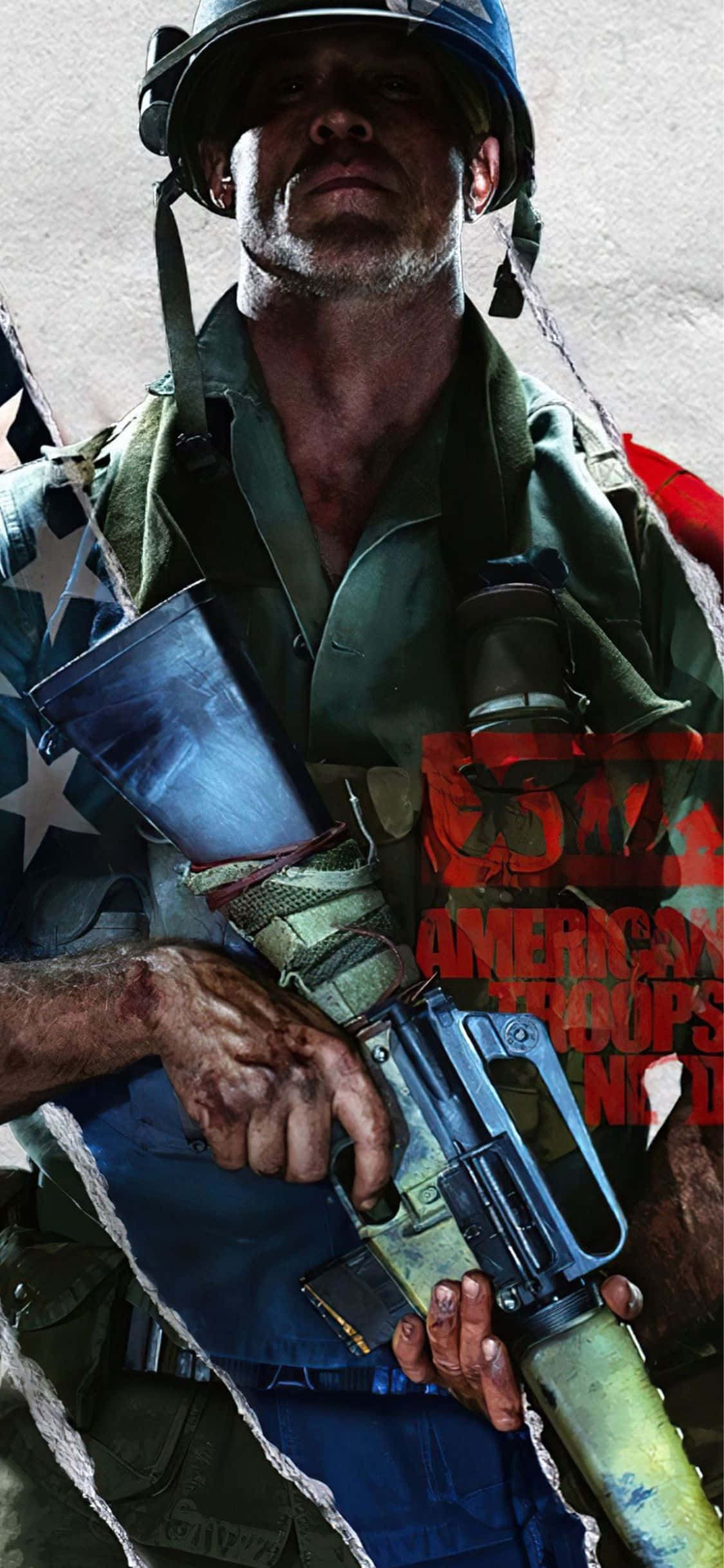 iPhone X Call Of Duty Black Ops Cold War Background American Character Шпалери