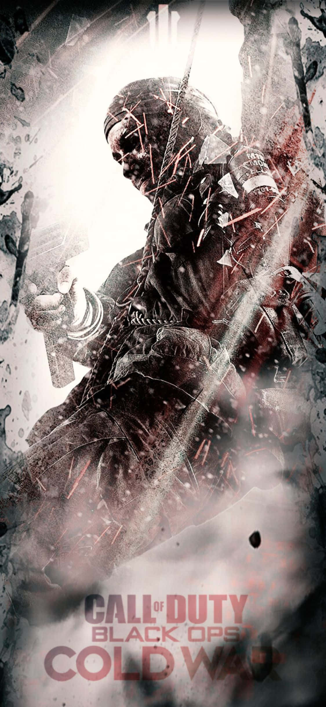 iPhone X Call Of Duty Black Ops Cold War Background Game Cover Шпалери