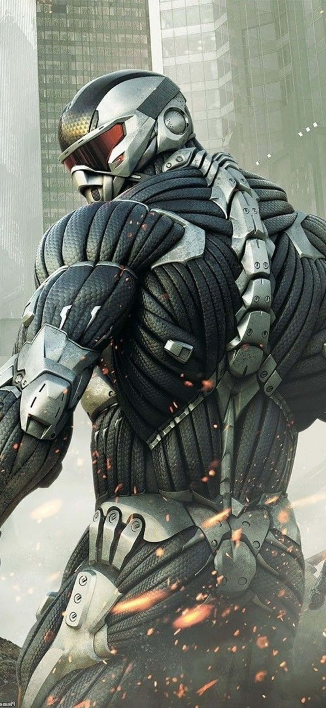 Исследуй инопланетные миры с iPhone X и Crysis 3 Шпалери