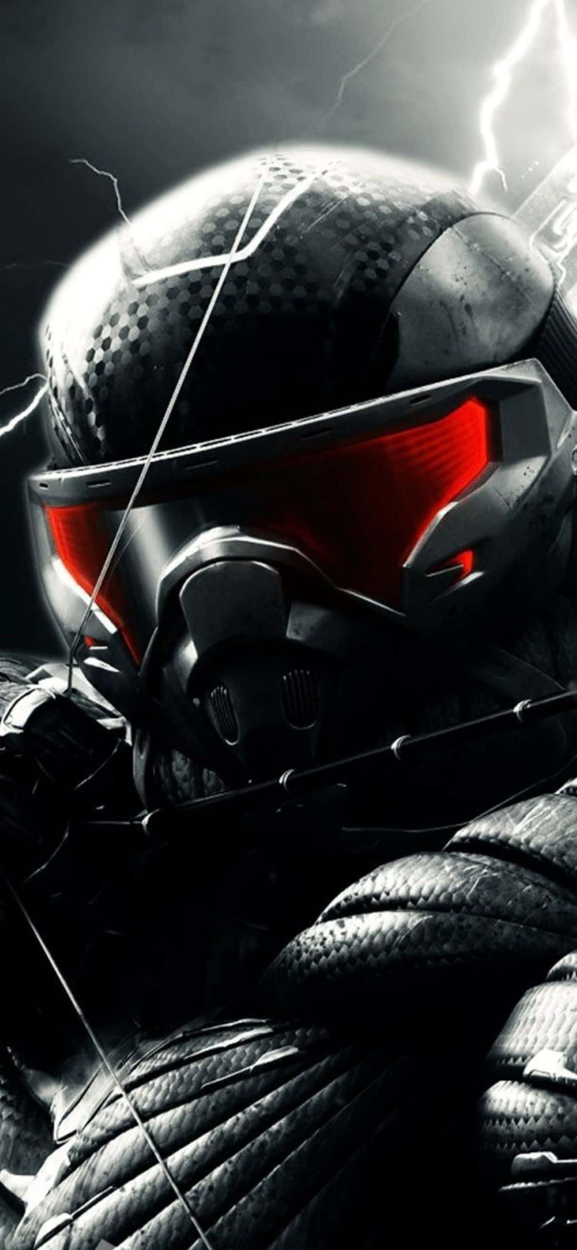 iPhone X Crysis 3 Крупный план фон Шпалери