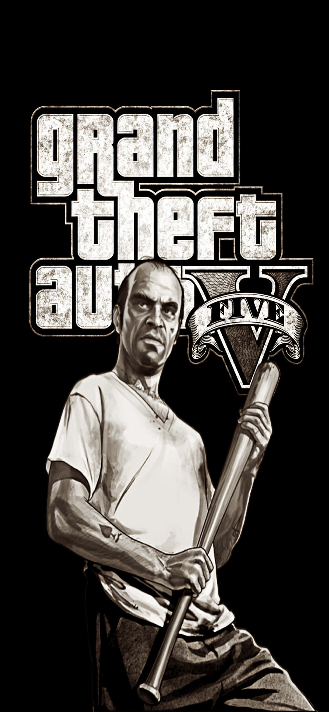 iPhone X Grand Theft Auto V Фон и Тревор Филипс Шпалери
