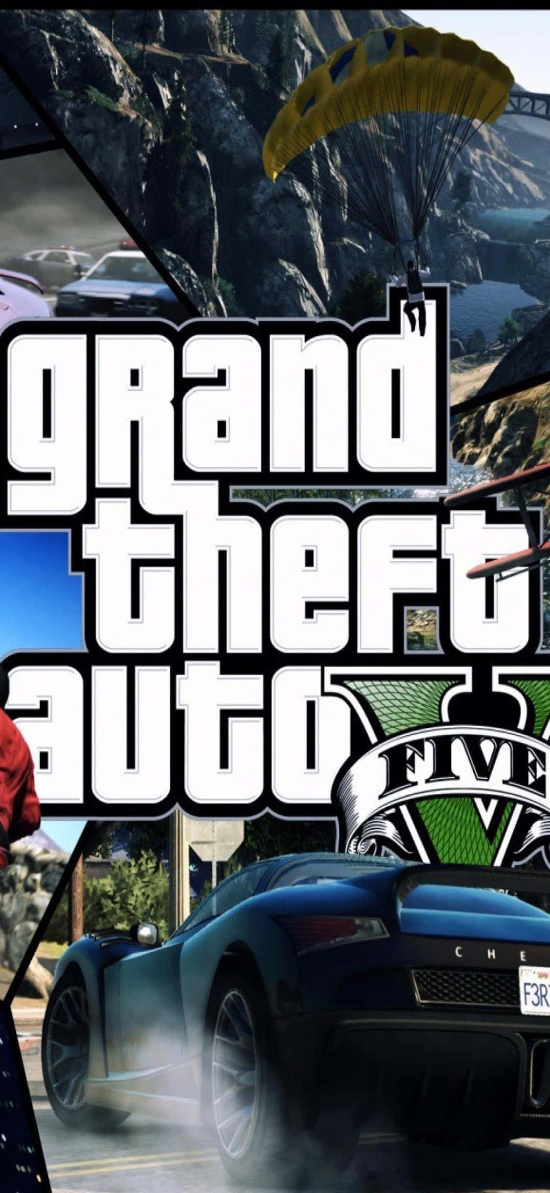 iPhone X Grand Theft Auto V фон в транспортном средстве Шпалери
