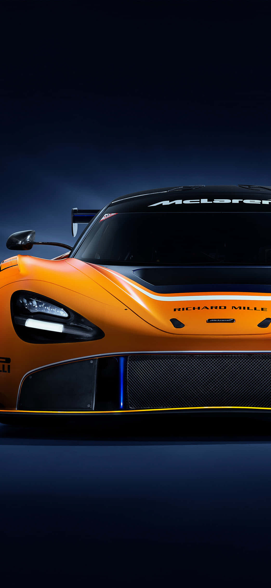 Фон для iPhone X с гоночным автомобилем McLaren 720s GT3 Шпалери