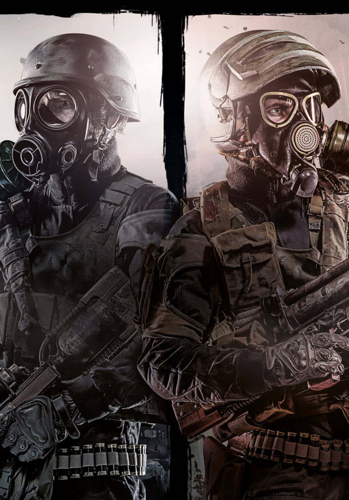 Солдаты-соперники iPhone X Metro Last Light фон Шпалери