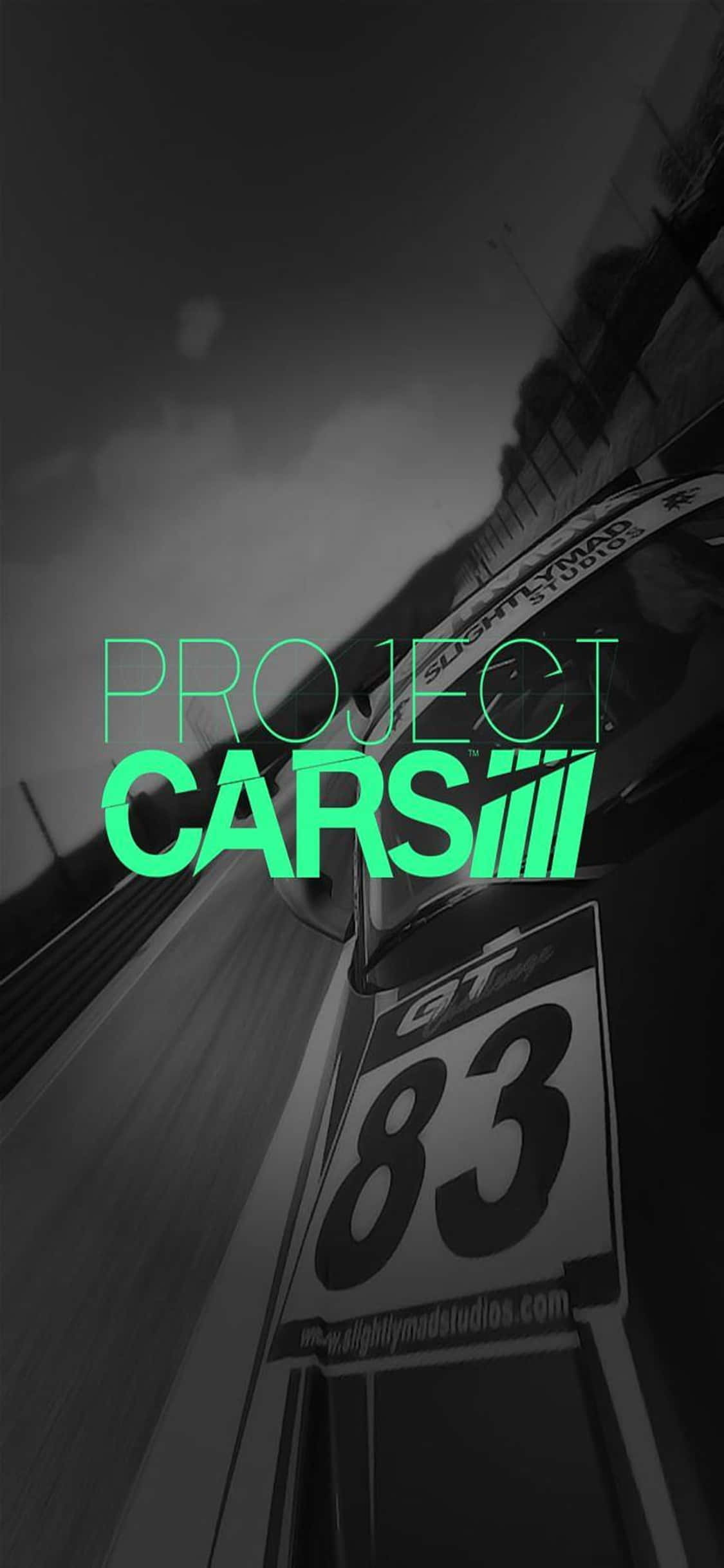 iPhone X Project Cars Фон Игры Постер Зеленый Шпалери