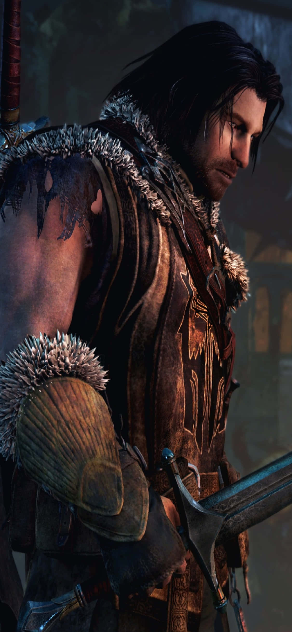 iPhone X Shadow Of Mordor Background Talion Шпалери