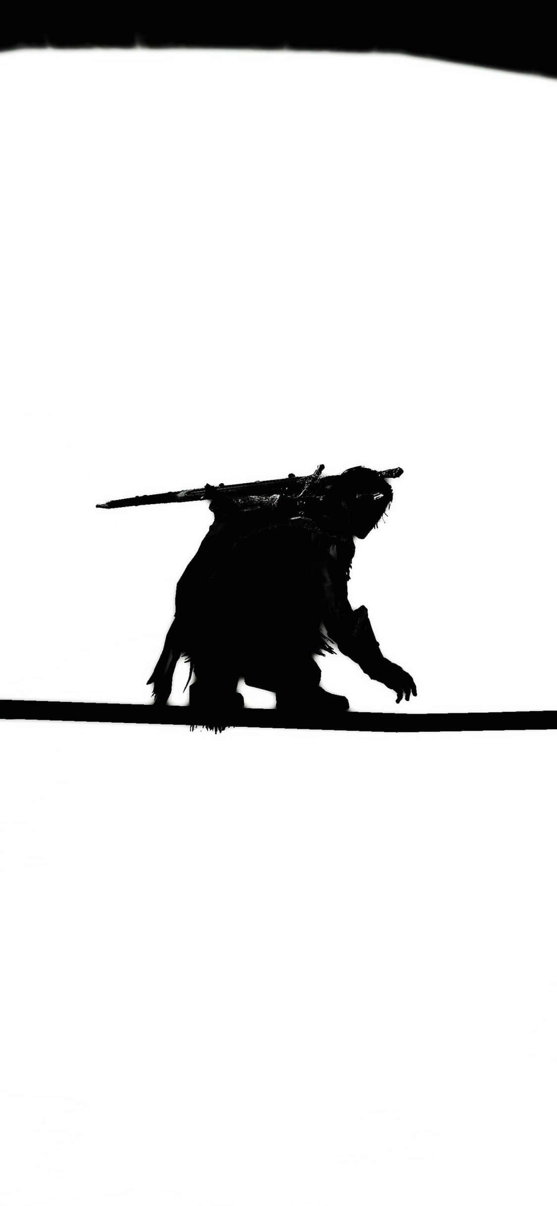 Мінімалістичний фон для iPhone X Shadow of Mordor Шпалери