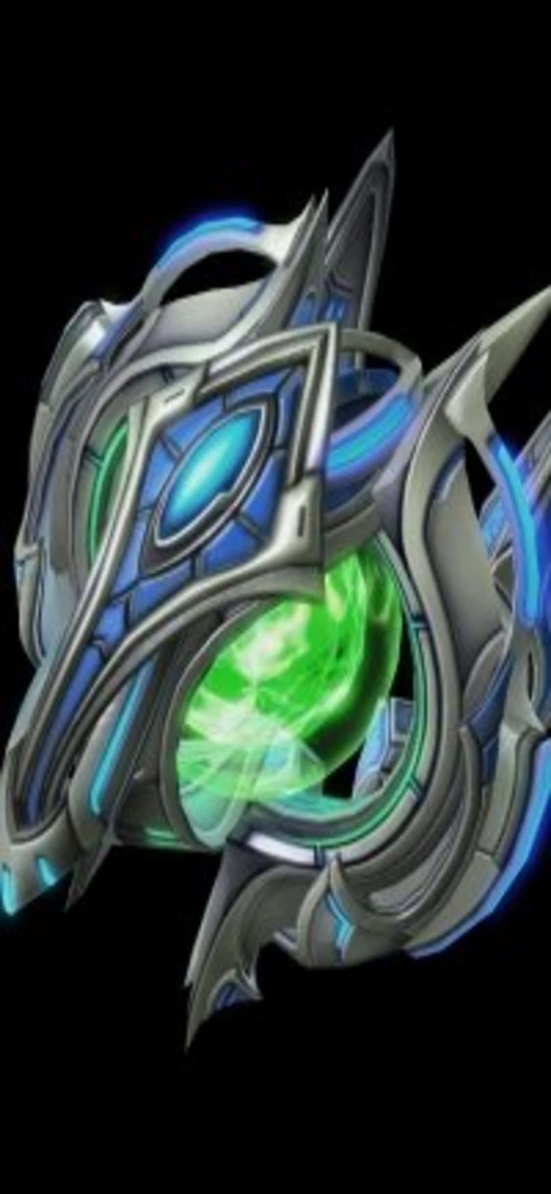 iPhone X Starcraft II Фон Зеленое Ядро Шпалери