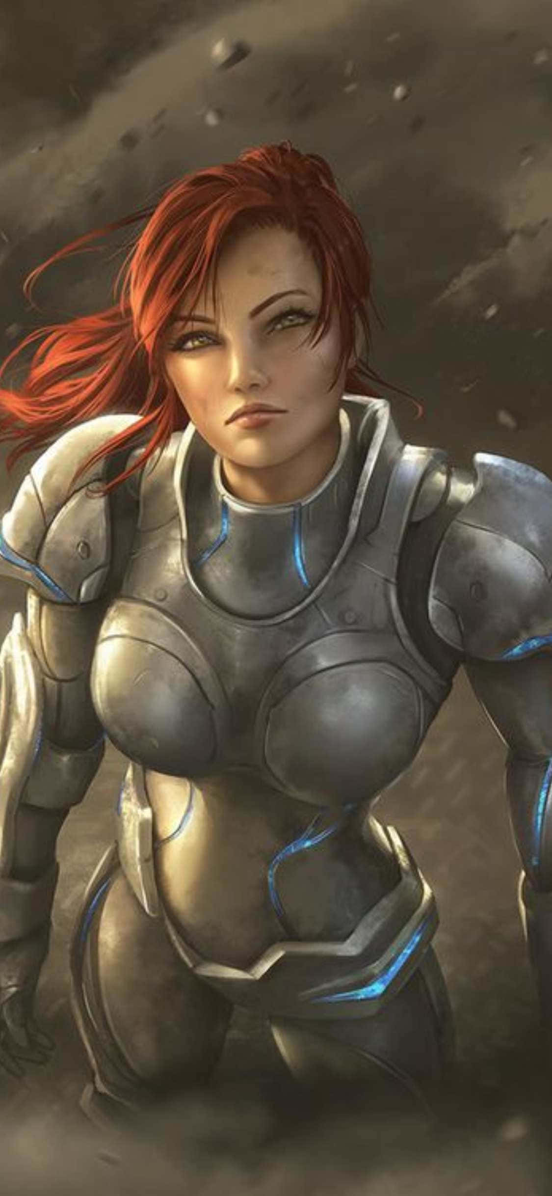 iPhone X Starcraft II фон рыжие волосы Шпалери