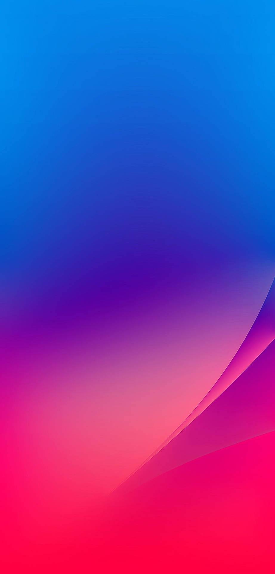 Розово-синяя подпись iPhone XR Шпалери
