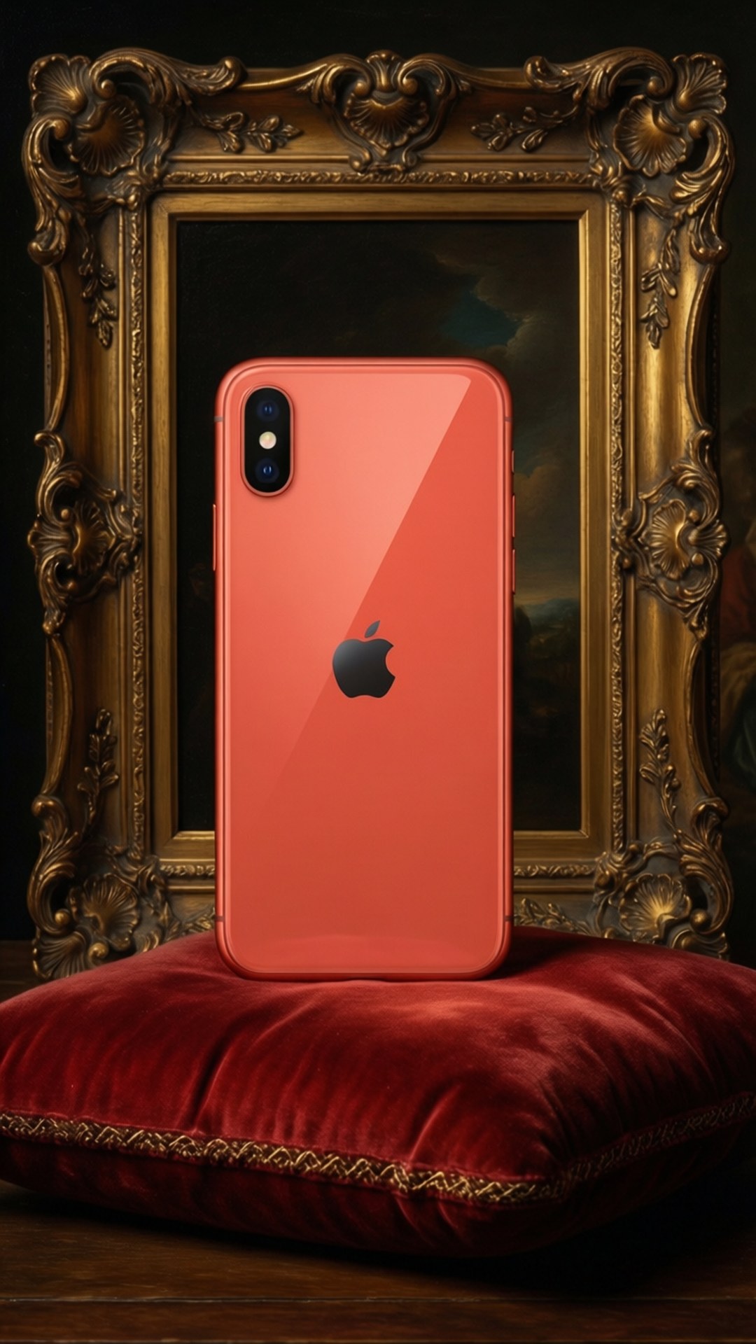 Бароковий кораловий iPhone XR Шпалери