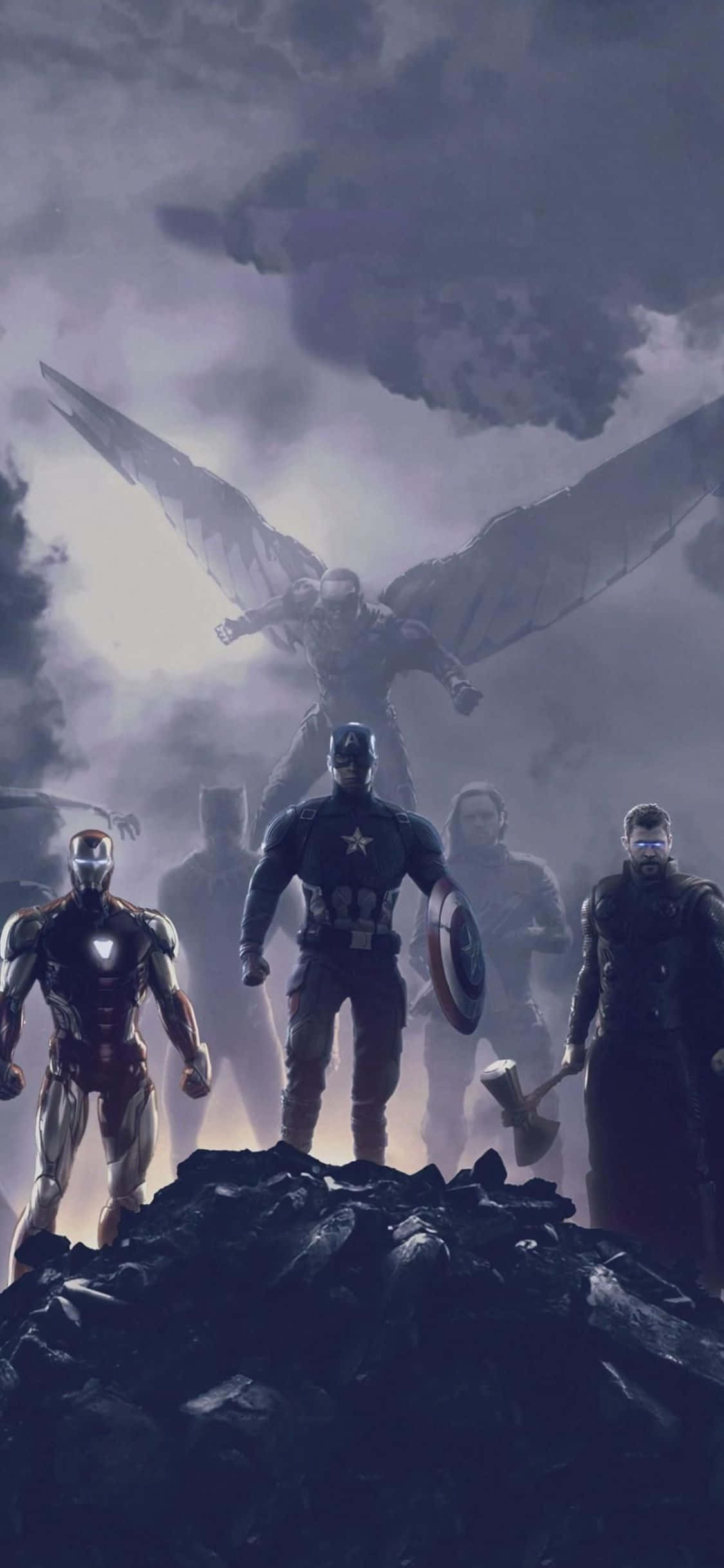 iPhone XS Avengers Endgame фон сцена из фильма Шпалери
