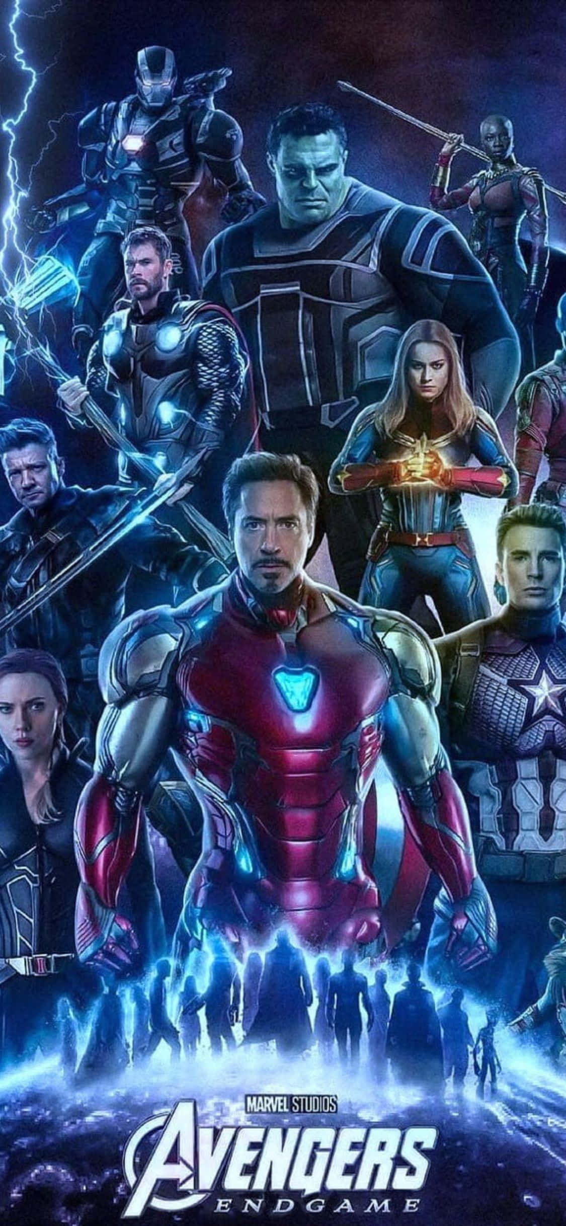iPhone XS Avengers Endgame Movie Poster Background Шпалери