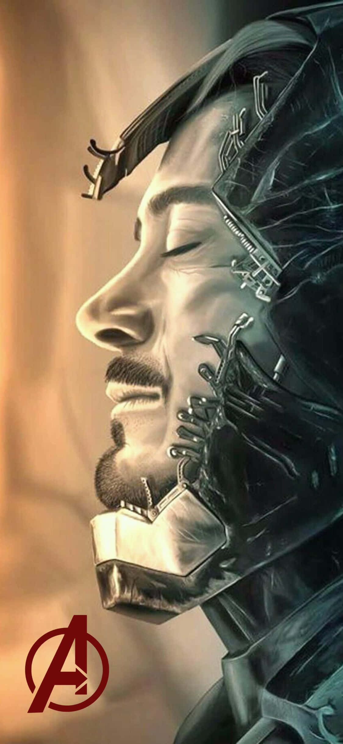 iPhone XS Avengers фон Тони Старк отдыхает Шпалери