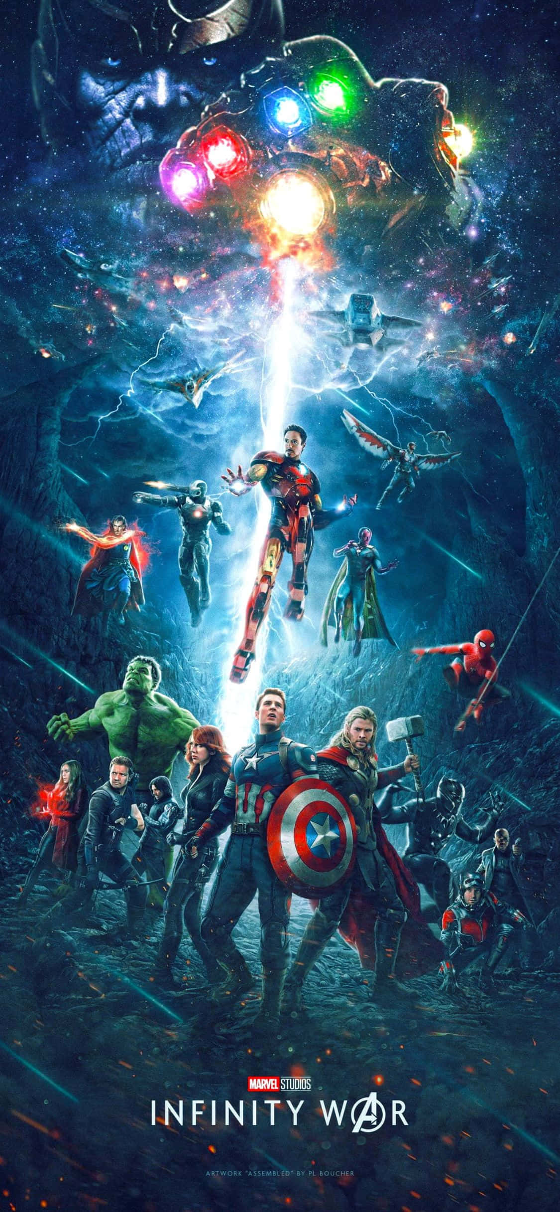 iPhone XS Avengers Infinity War фон Шпалери