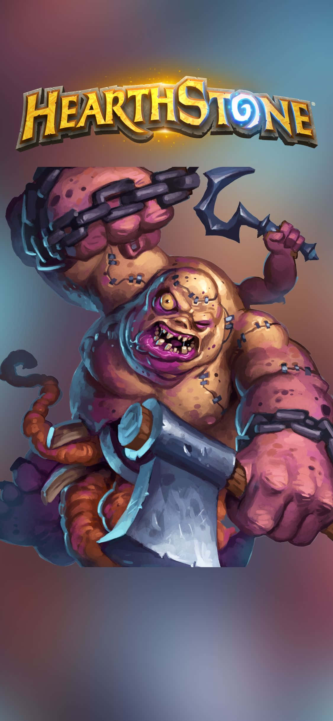 iPhone XS на скине Brightwing-Illidan из Hearthstone Шпалери