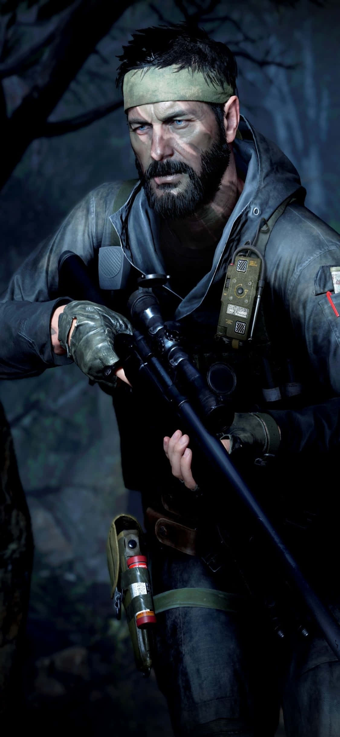 iPhone Xs Call Of Duty Black Ops Cold War Скин Вудса фон Шпалери