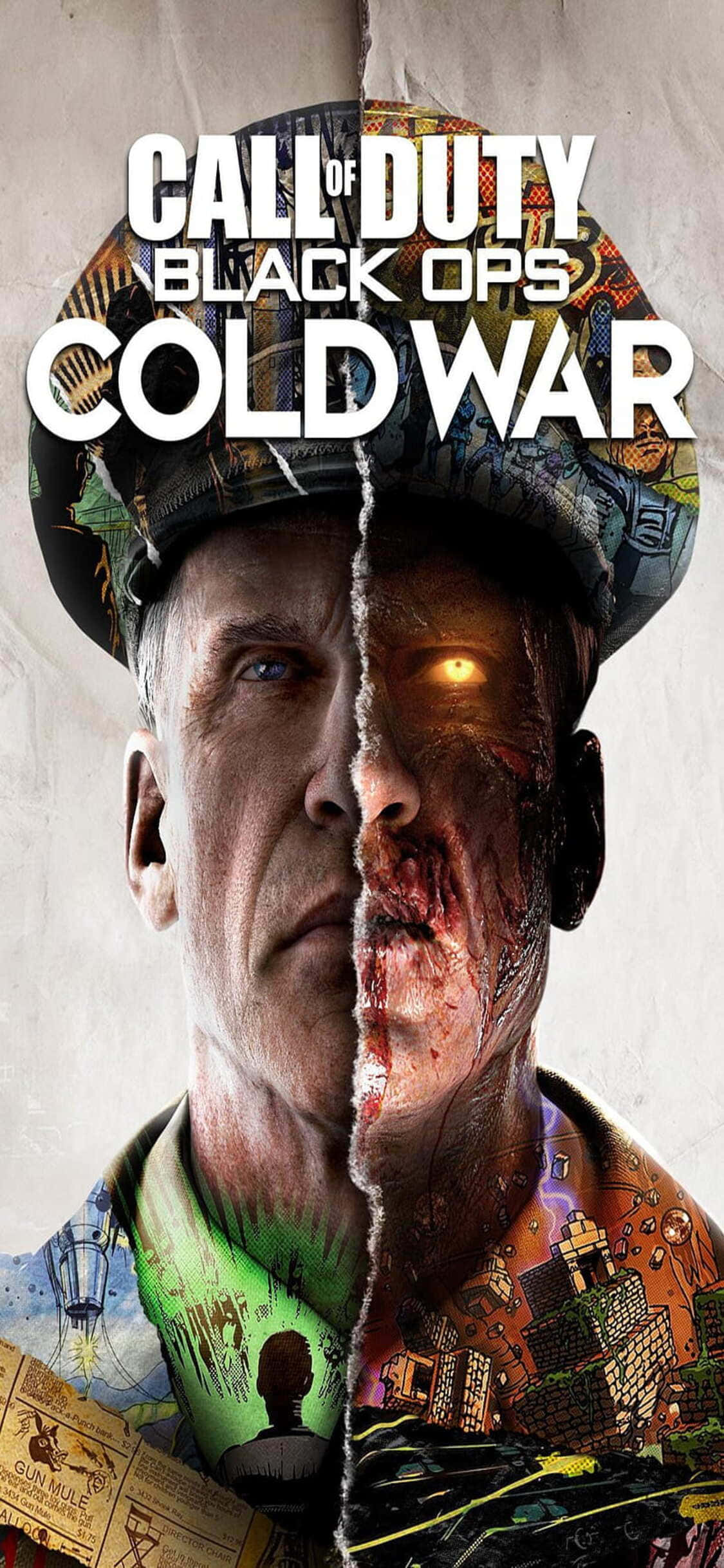 iPhone Xs Call Of Duty Black Ops Cold War Зомби арт фон Шпалери