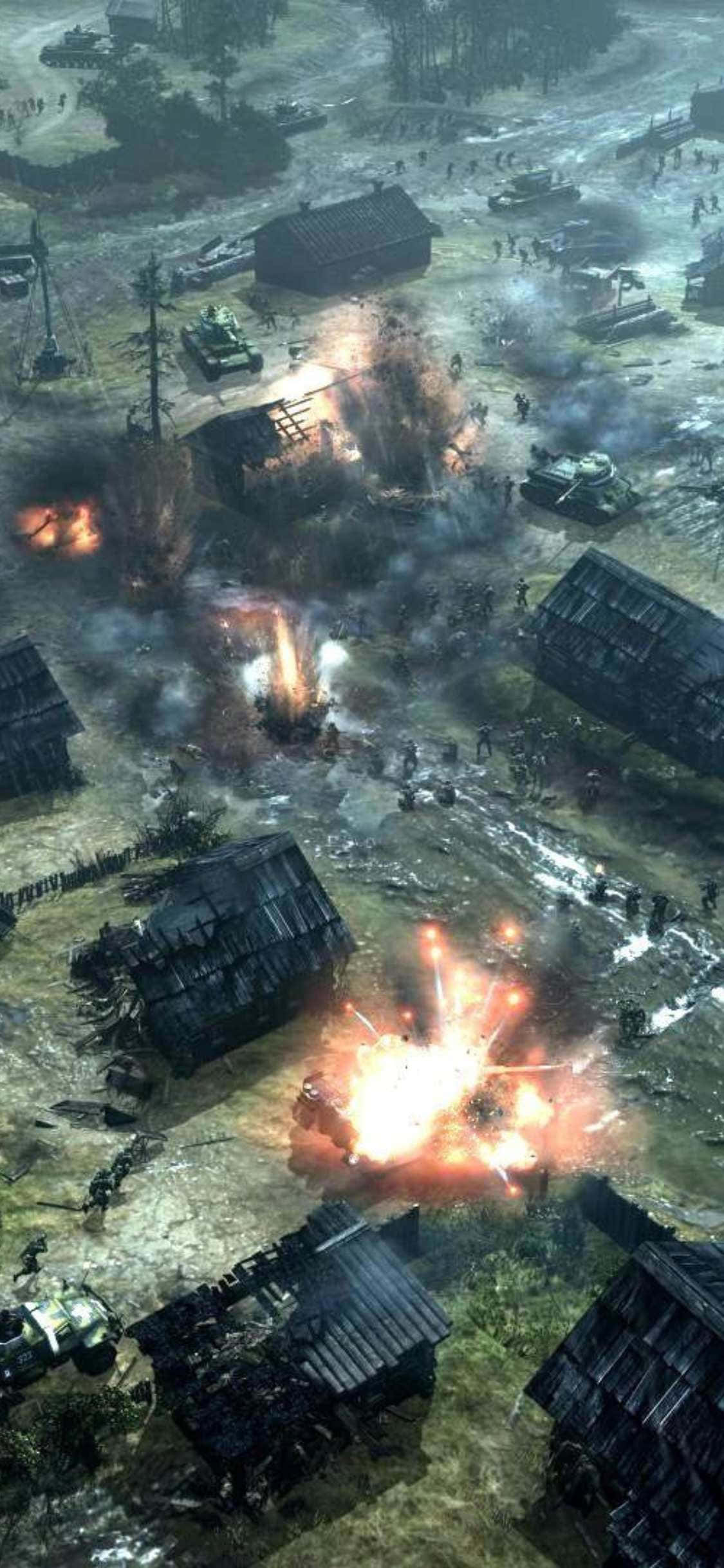 Захоплююча військова гра на iPhone XS: Company of Heroes 2 Шпалери