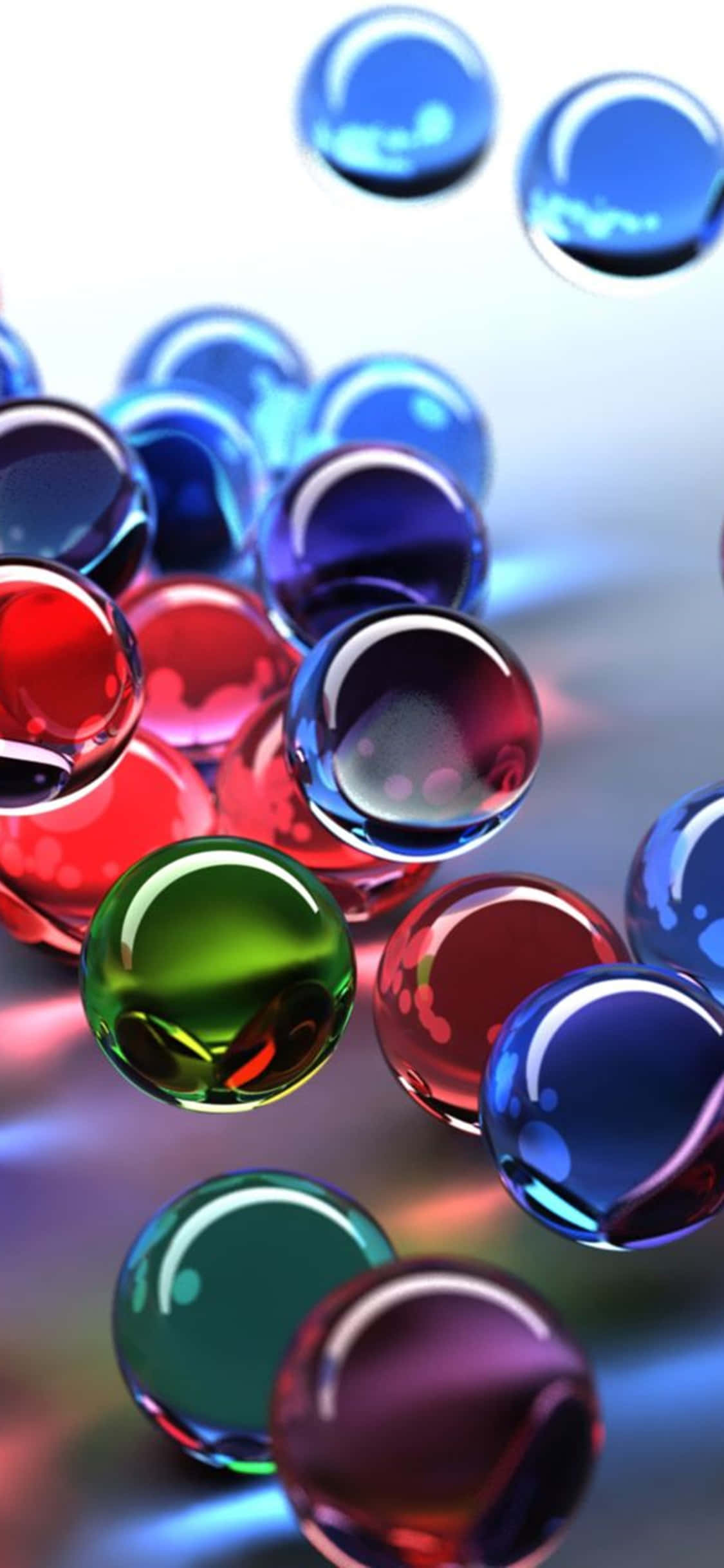 iPhone Xs Desktop Pc Colorful Bubbles Background Шпалери