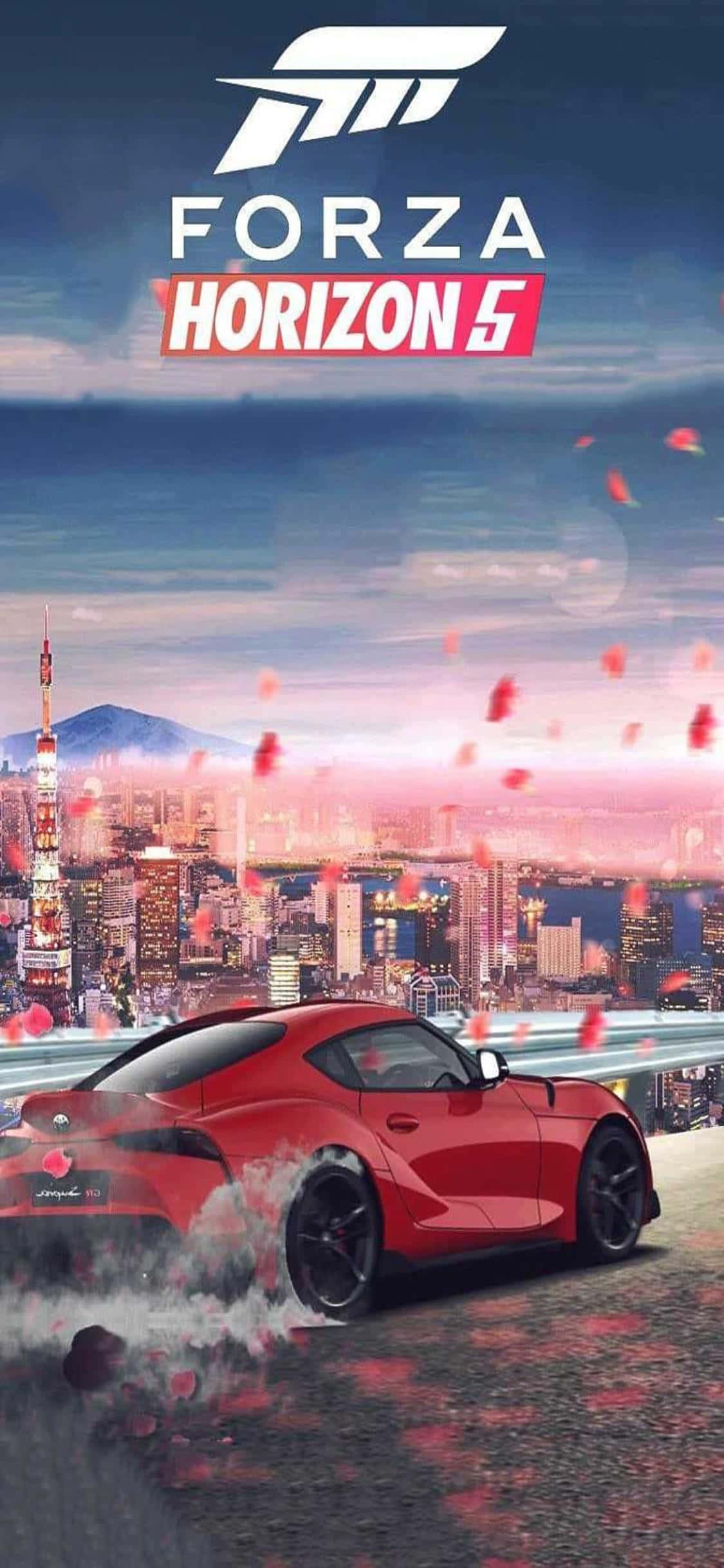 Подорожи по открытому миру с iPhone Xs и Forza Horizon 4 Шпалери