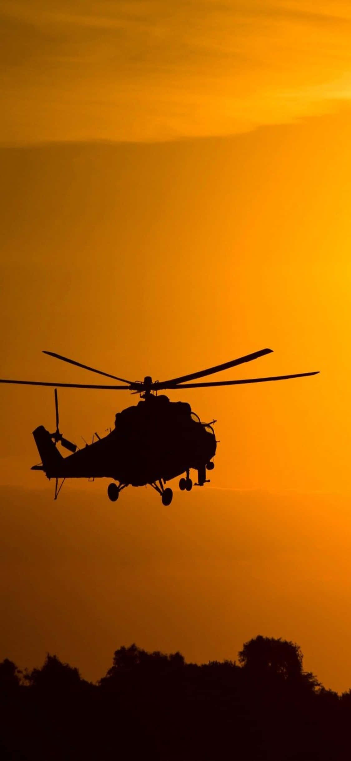 Взлетите с новым iPhone XS Helicopter Шпалери