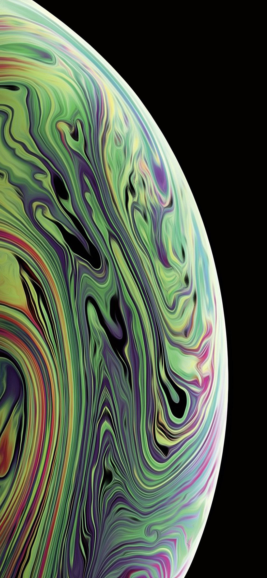 Тяжелый жёлто-зелёный iPhone Xs Шпалери